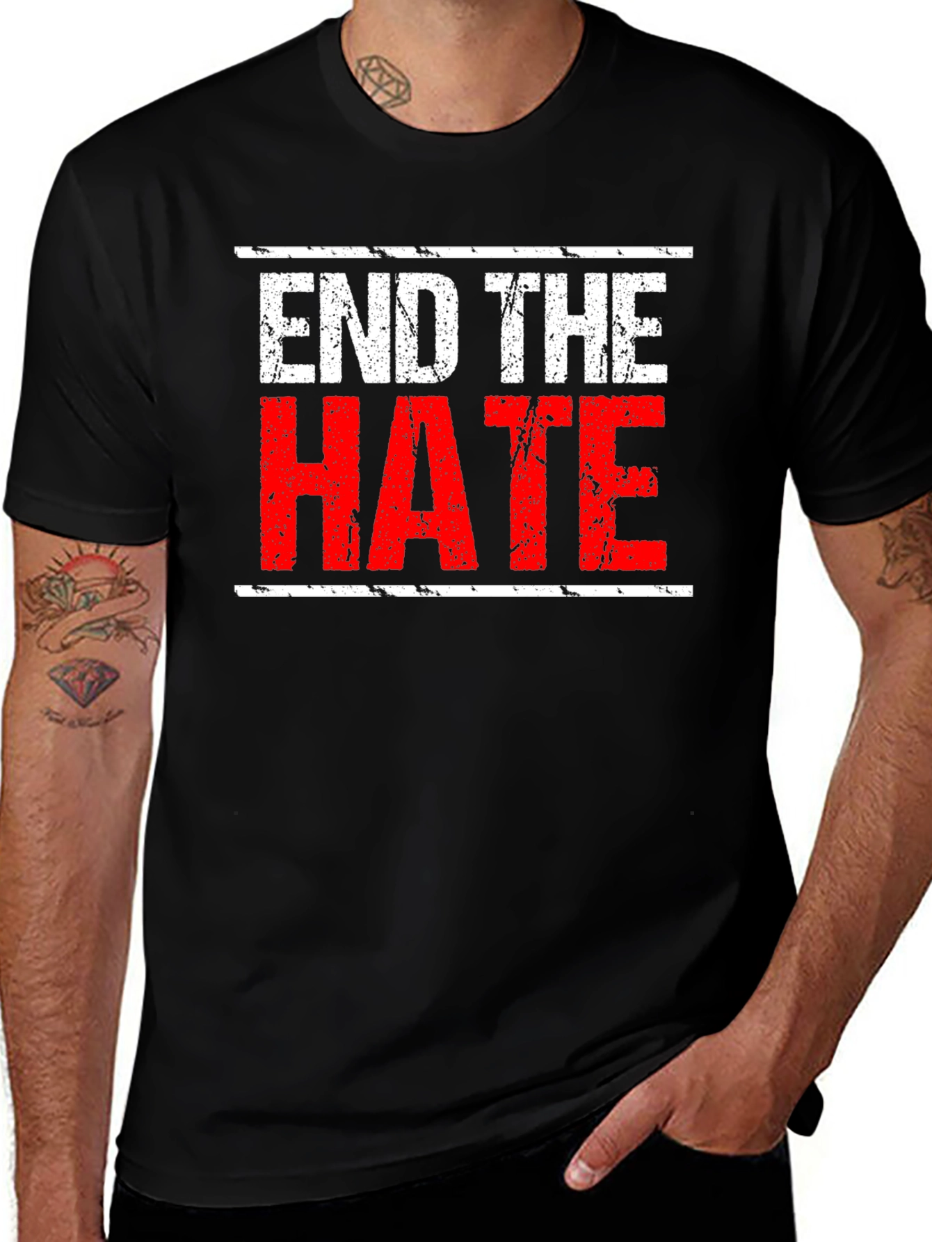 Variant 5 of End The Hate Graphic T-Shirt