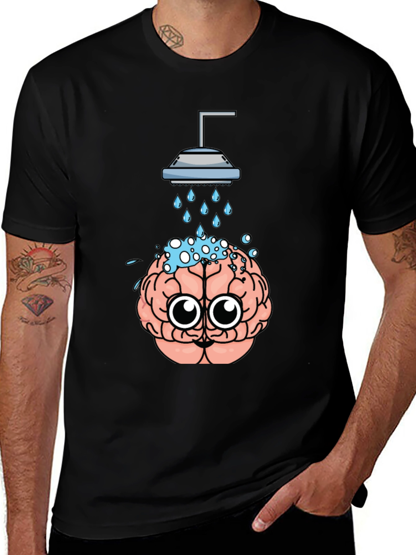 Variant 20 of Brain Shower T-Shirt - Funny and Unique Design