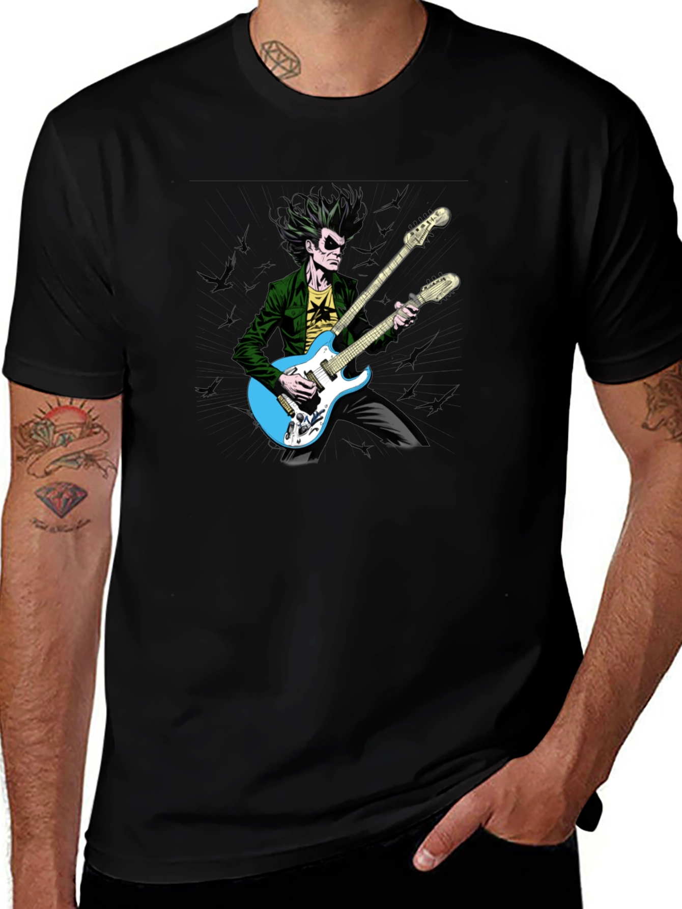 Variant 24 of Dual Guitar Rock T-Shirt