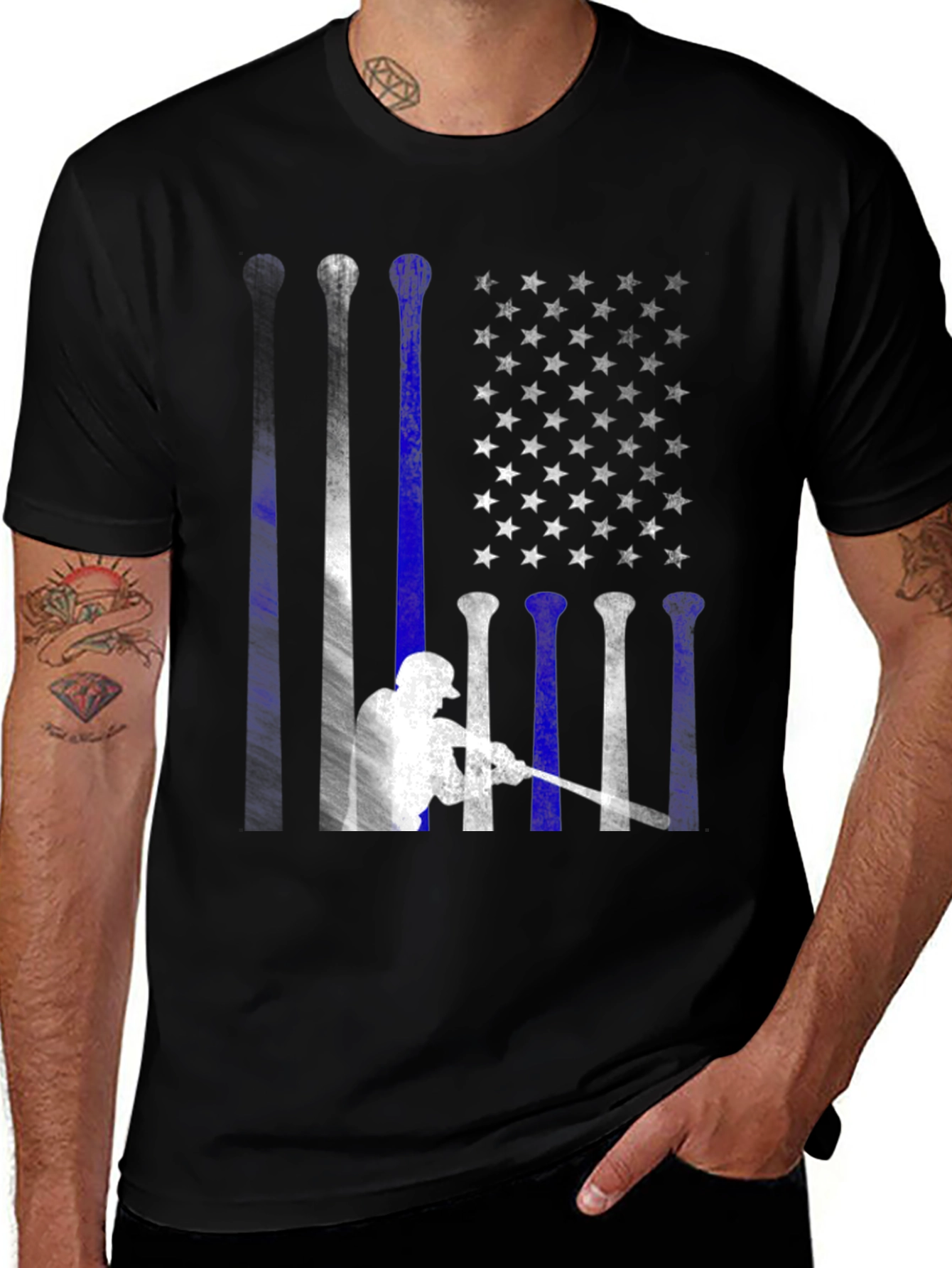 Variant 10 of Baseball Flag Graphic Tee
