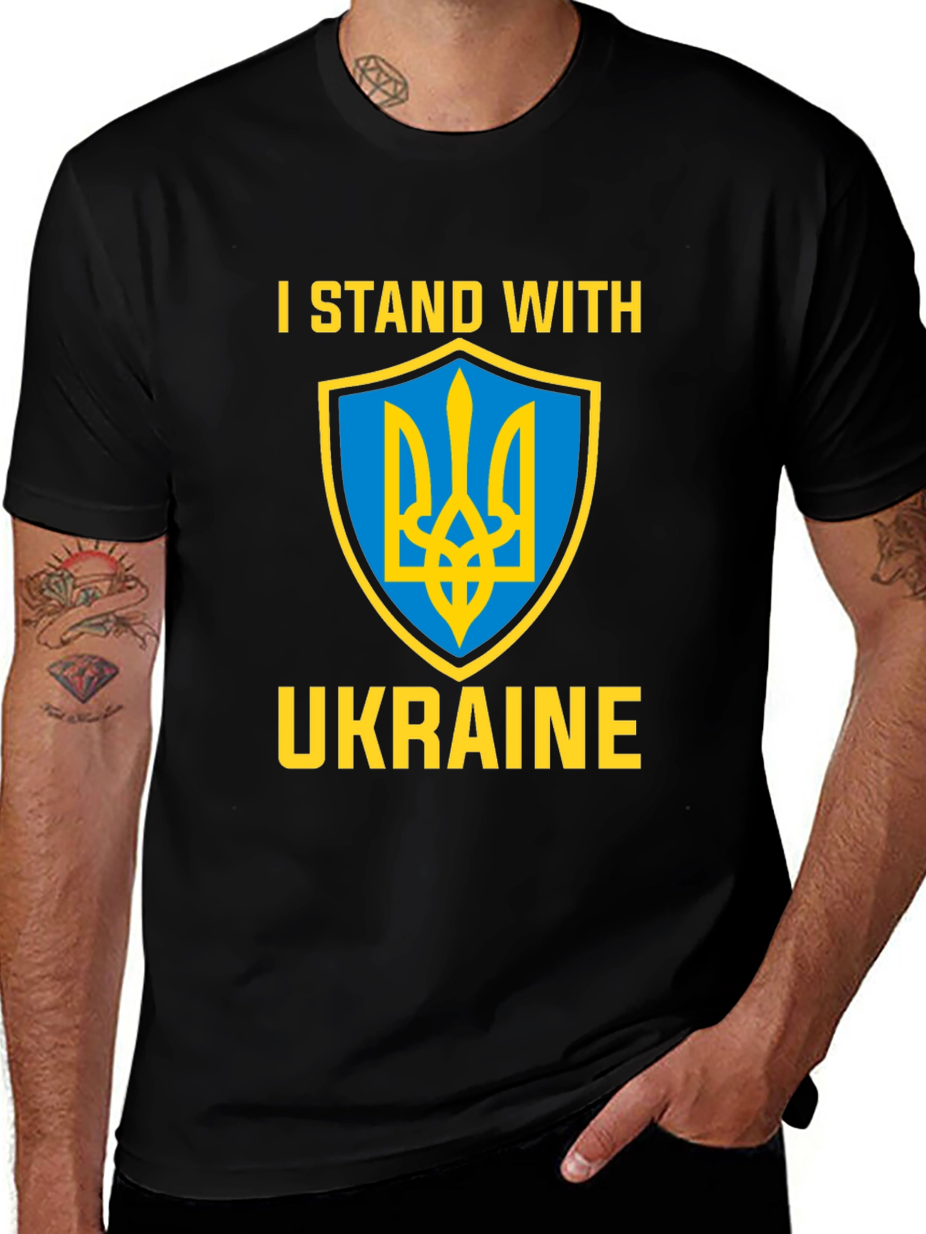 I Stand With Ukraine T-Shirt - Patriotic Support Tee