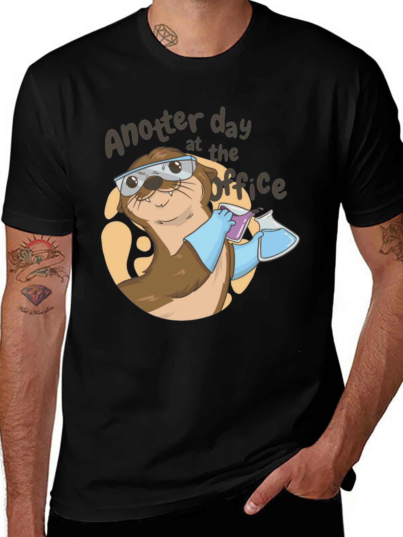 Variant 27 of Otter Scientist T-Shirt - Funny Lab Animal Tee