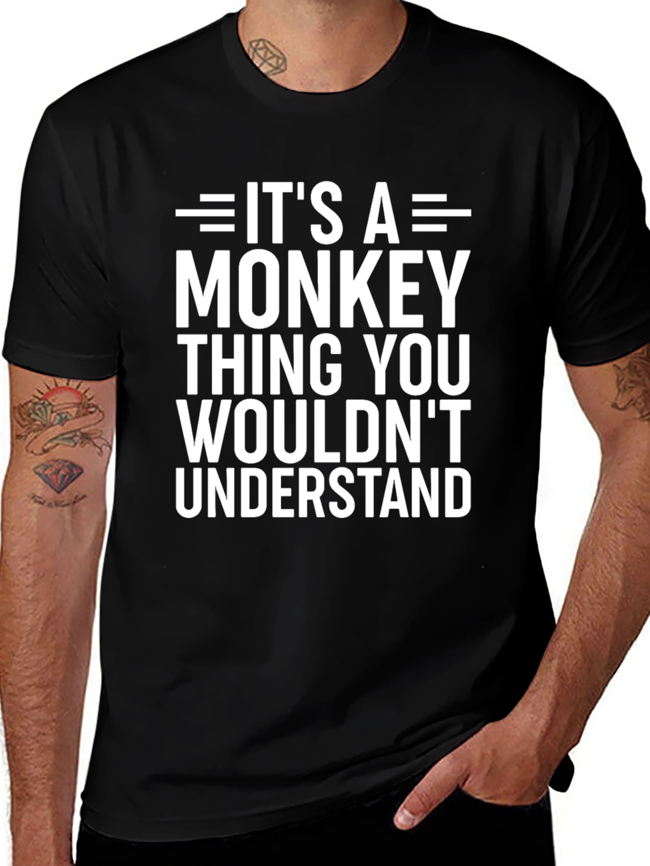 Variant 23 of It's A Monkey Thing T-Shirt Funny Humor Tee