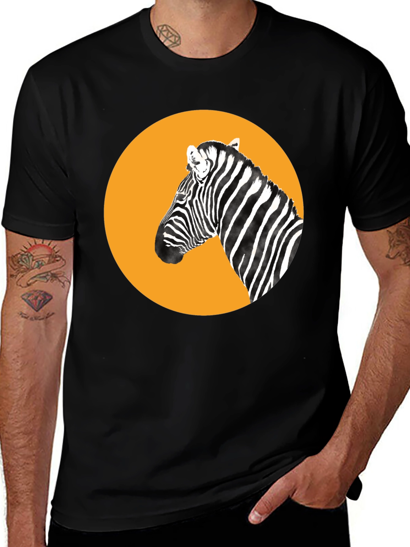Variant 8 of Zebra Graphic Tee - Bold Animal Print T-Shirt
