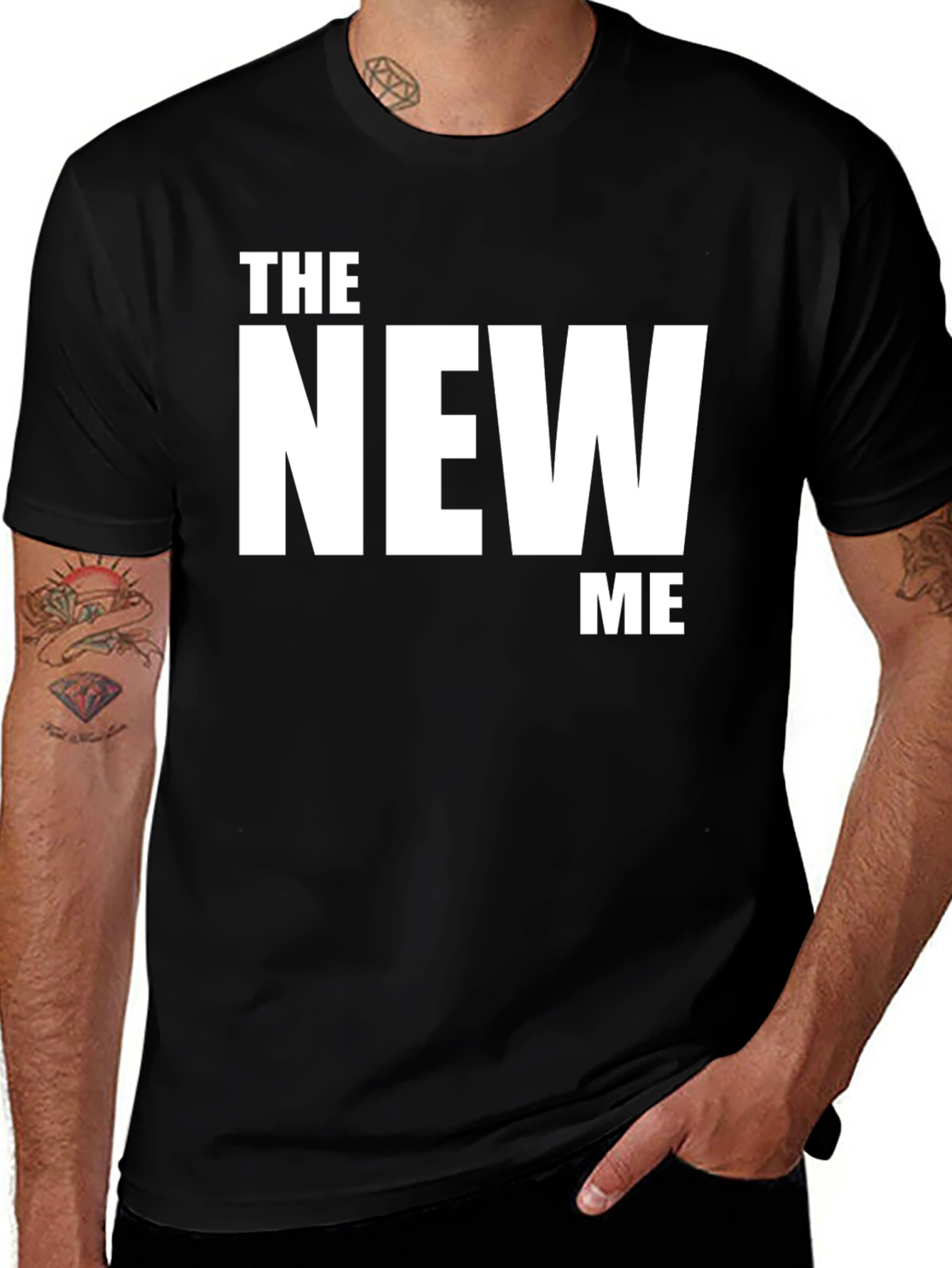 Variant 30 of The New Me Graphic Tee - Black