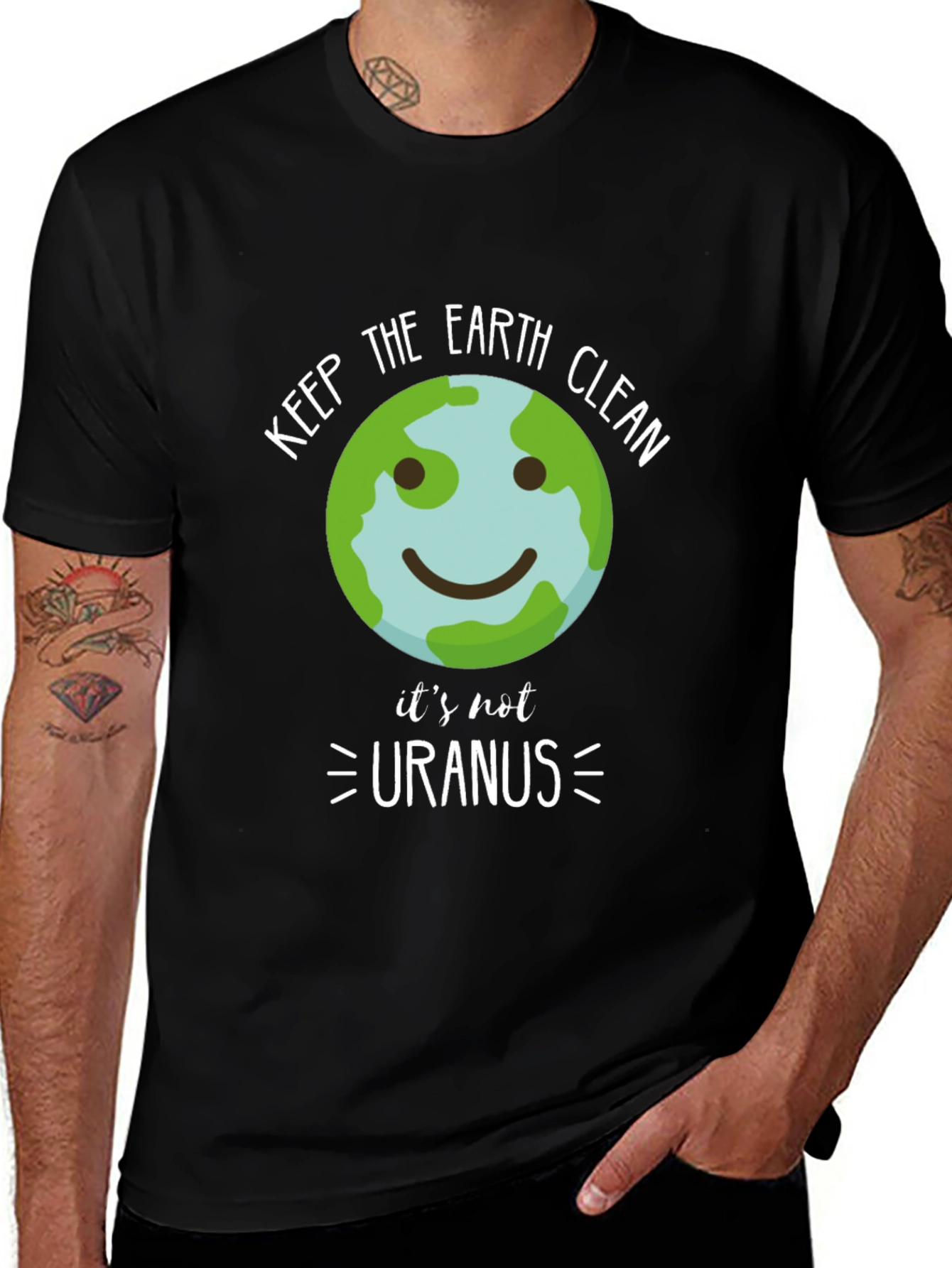 Keep Earth Clean T-Shirt - Eco-Friendly Slogan Tee