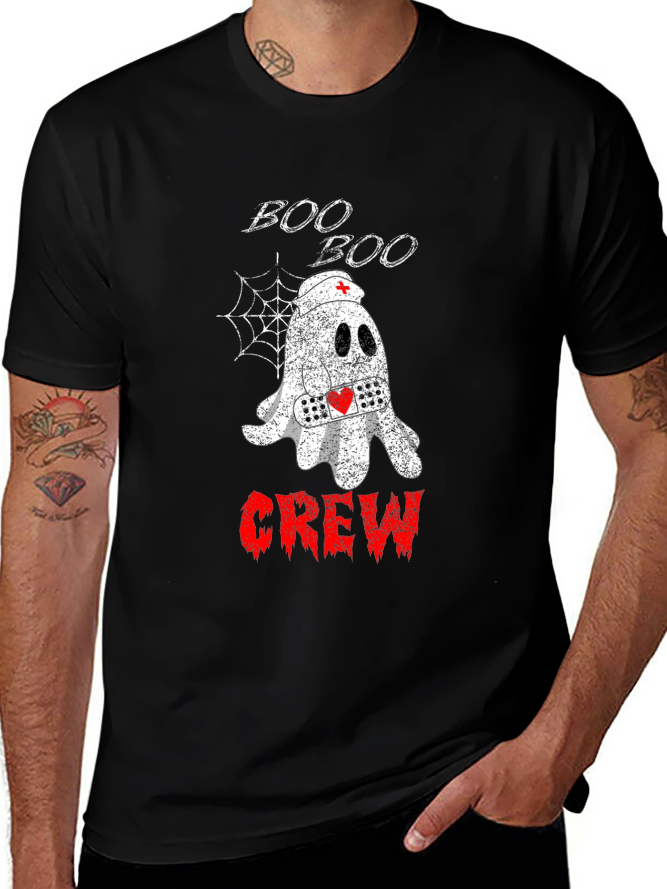 Boo Boo Crew Halloween T-Shirt - Nurse Ghost