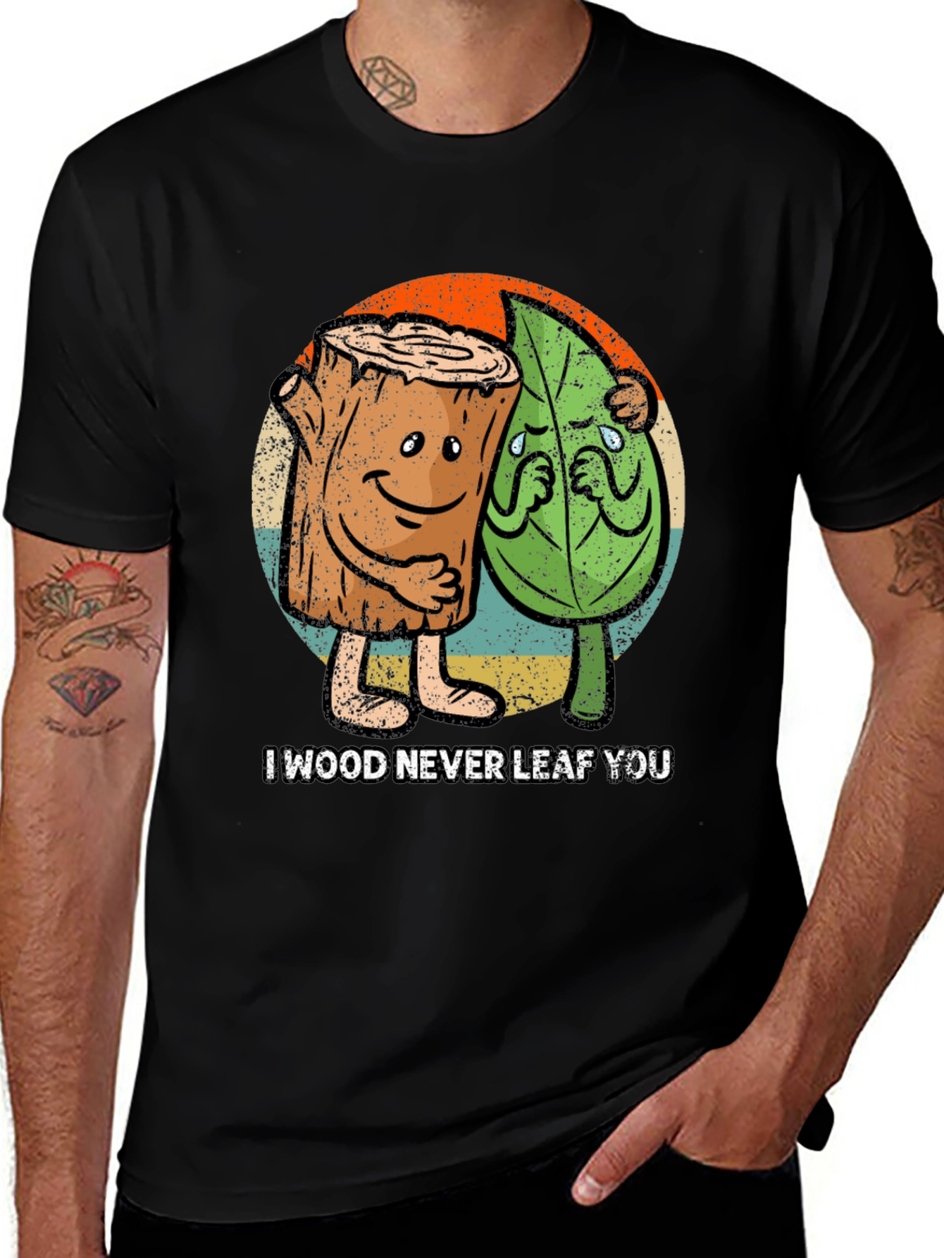 Variant 14 of I Wood Never Leaf You Graphic T-Shirt