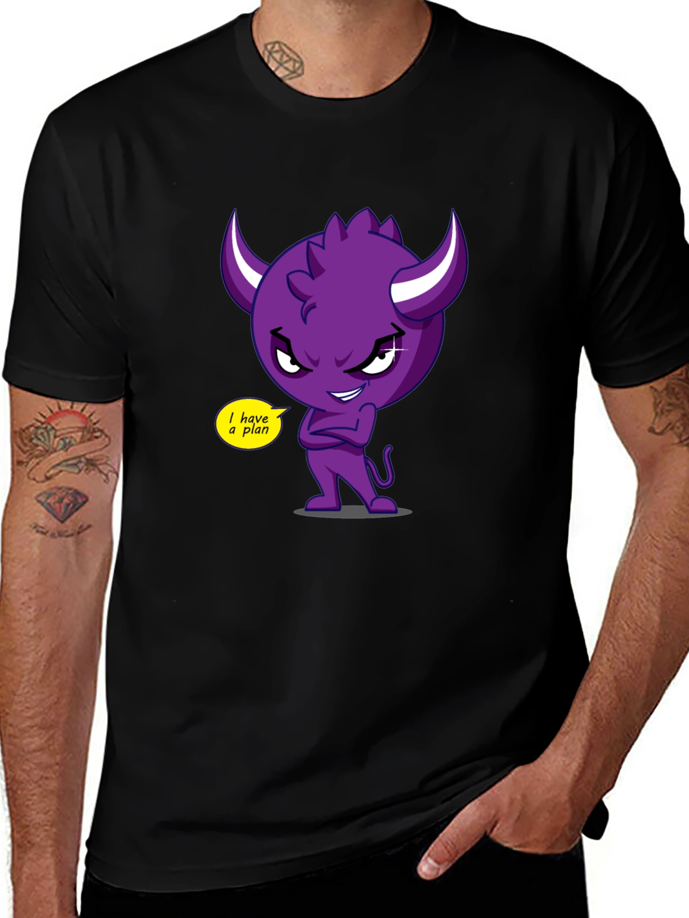I Have a Plan T-Shirt - Funny Devil Graphic Tee