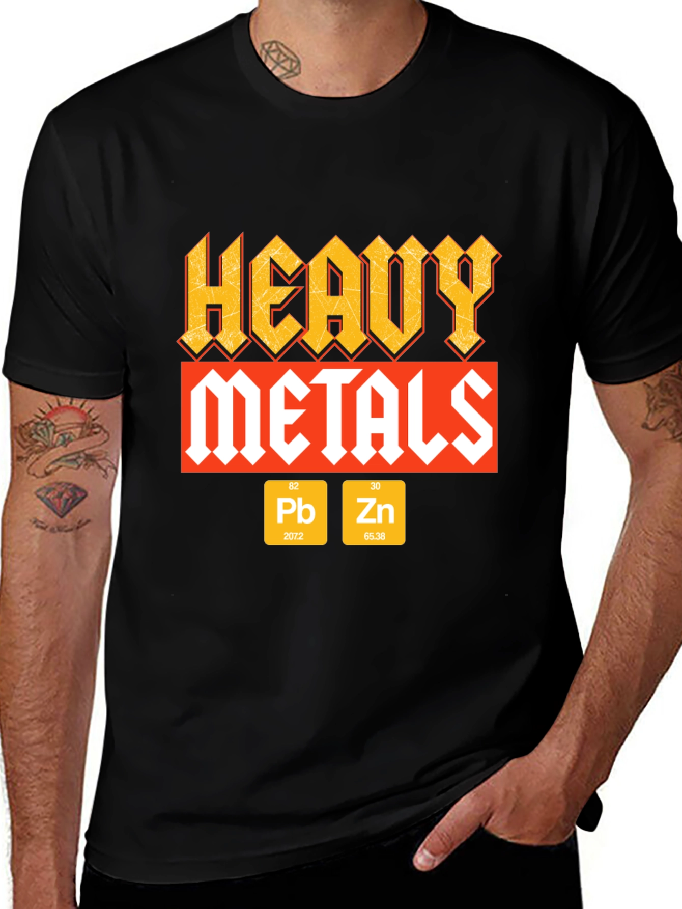 Variant 7 of Heavy Metals Graphic T-Shirt - Rock and Roll Style
