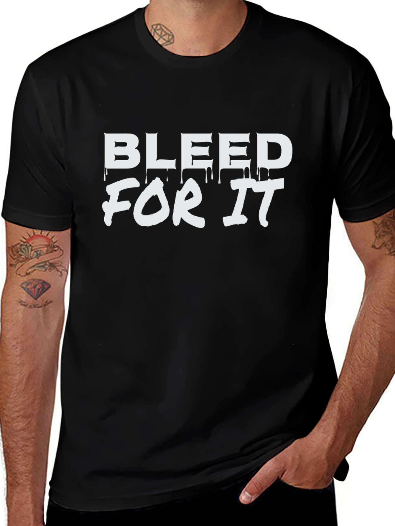 Variant 7 of Bleed For It Black Graphic Tee