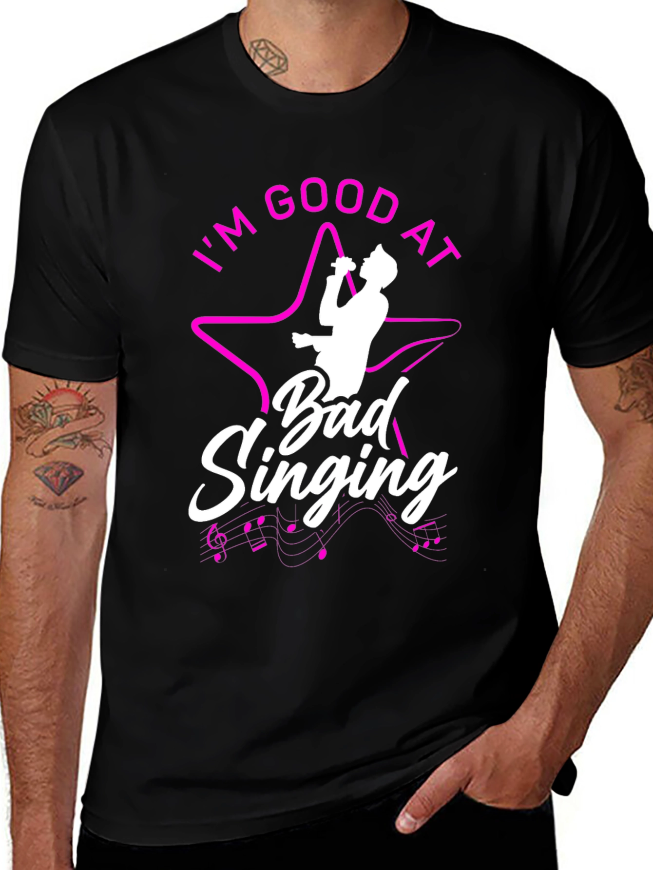 Variant 28 of I'm Good at Bad Singing Graphic Tee