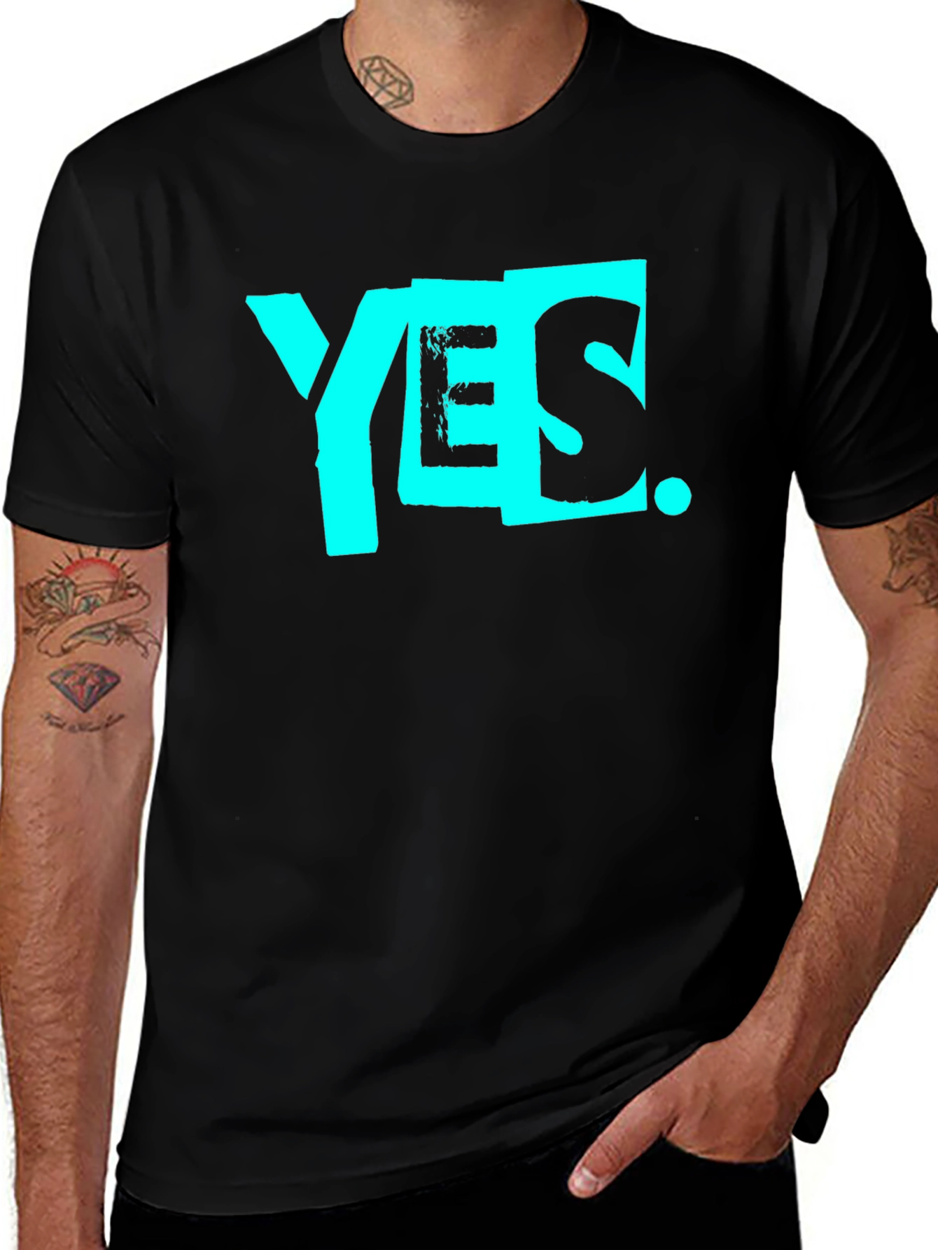 Variant 25 of Yes Graphic Tee - Stylish Cotton T-Shirt