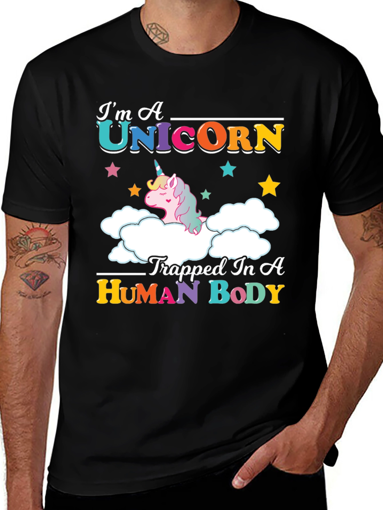 Variant 26 of I'm A Unicorn Trapped In A Human Body T-Shirt