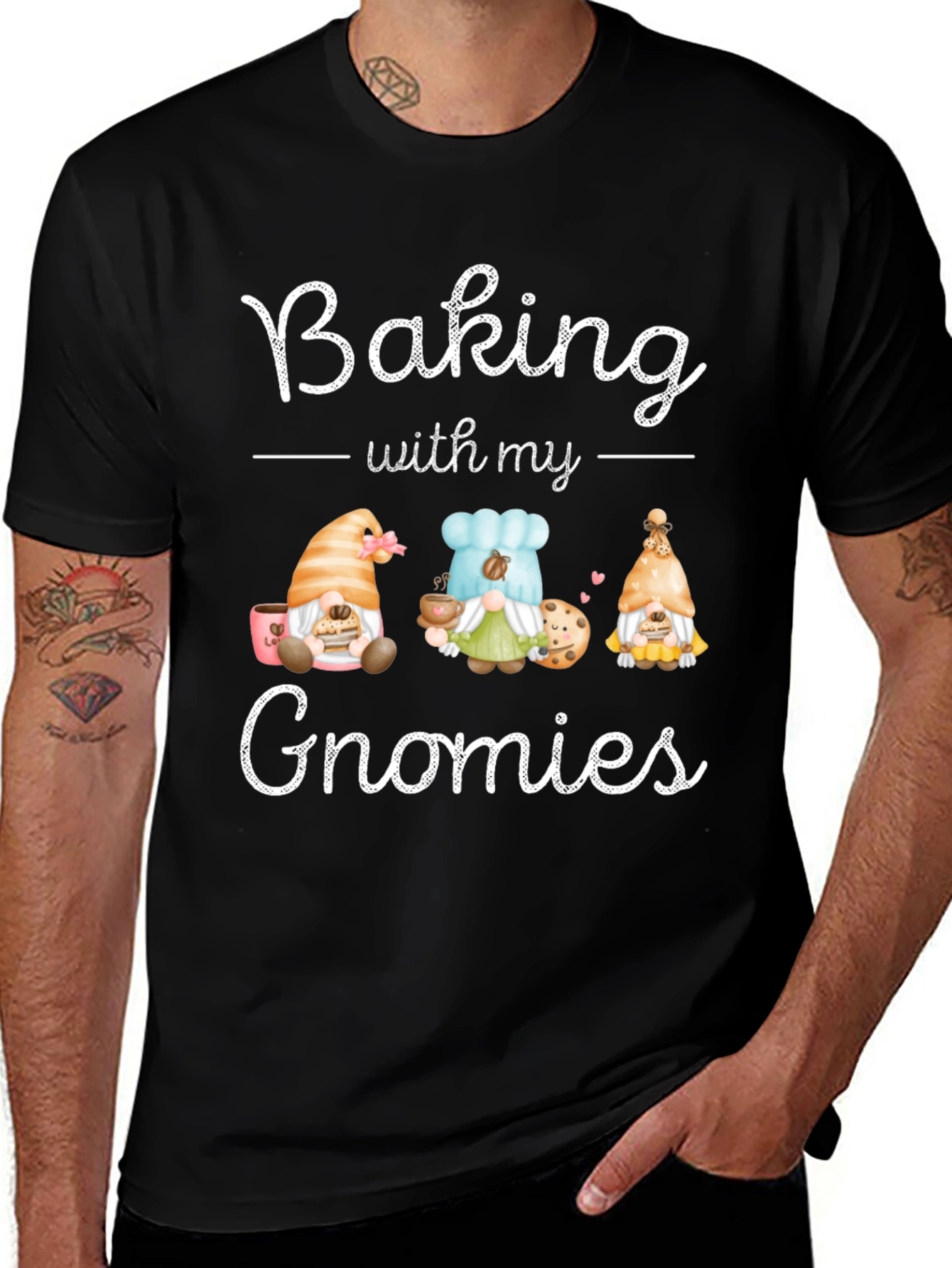 Variant 27 of Baking with my Gnomies Black T-Shirt