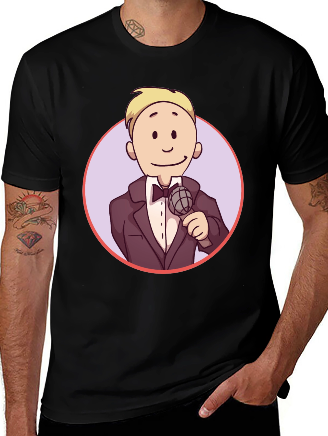 Variant 18 of Cartoon Tuxedo T-Shirt