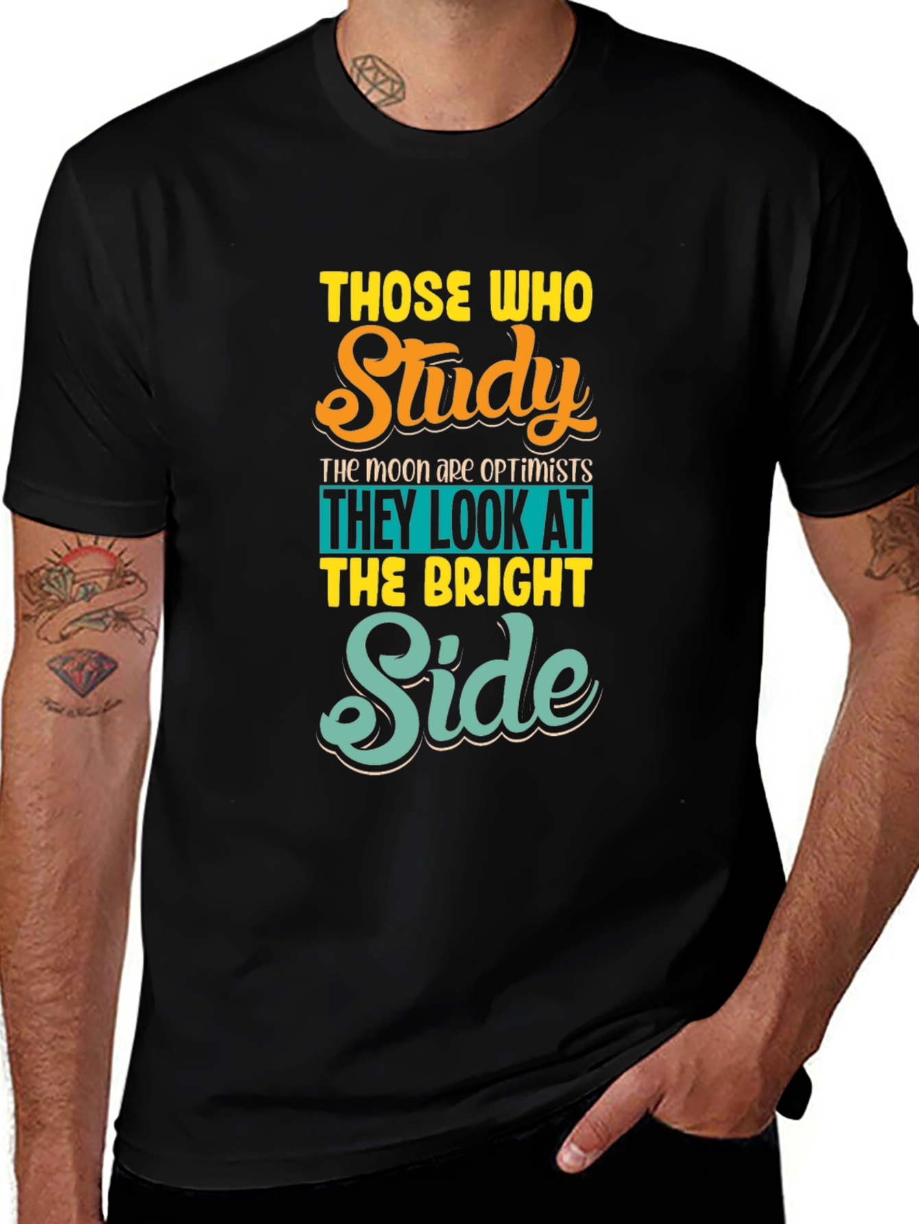 Variant 6 of Optimistic Study T-Shirt - Bright Side