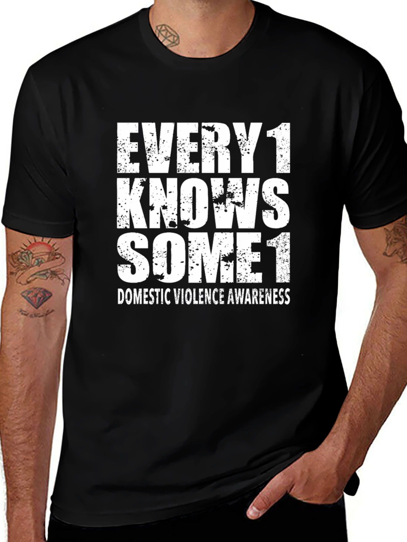 Variant 11 of Every1 Knows Some1 Awareness T-Shirt