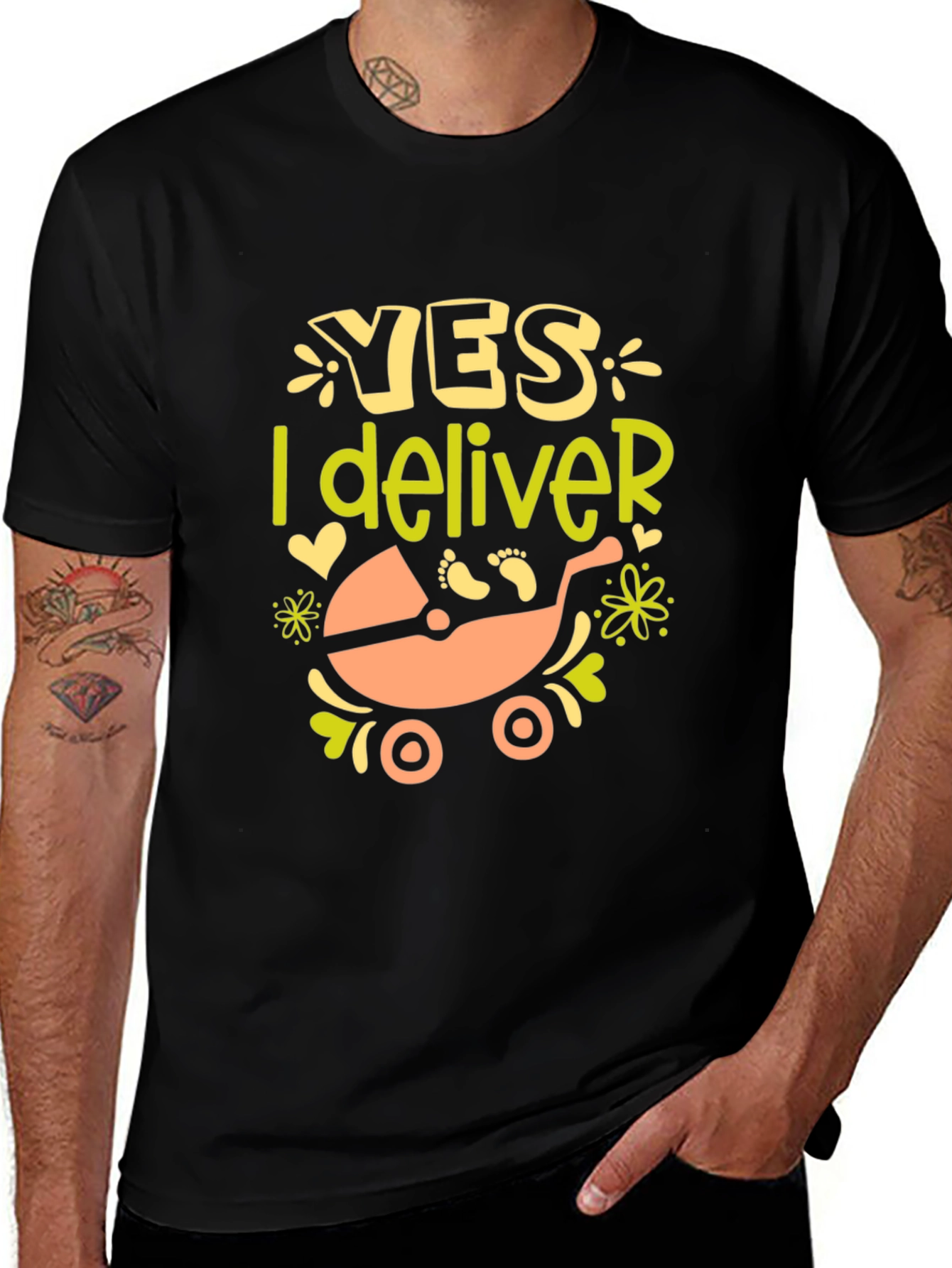 Variant 28 of Yes I Deliver Graphic Tee
