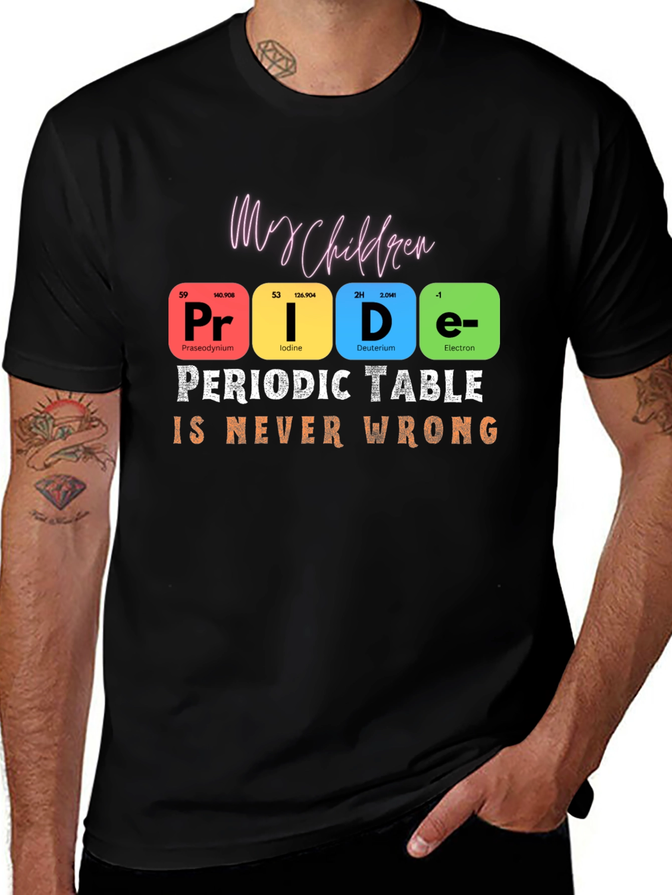 Variant 16 of Periodic Table Pride Graphic T-Shirt