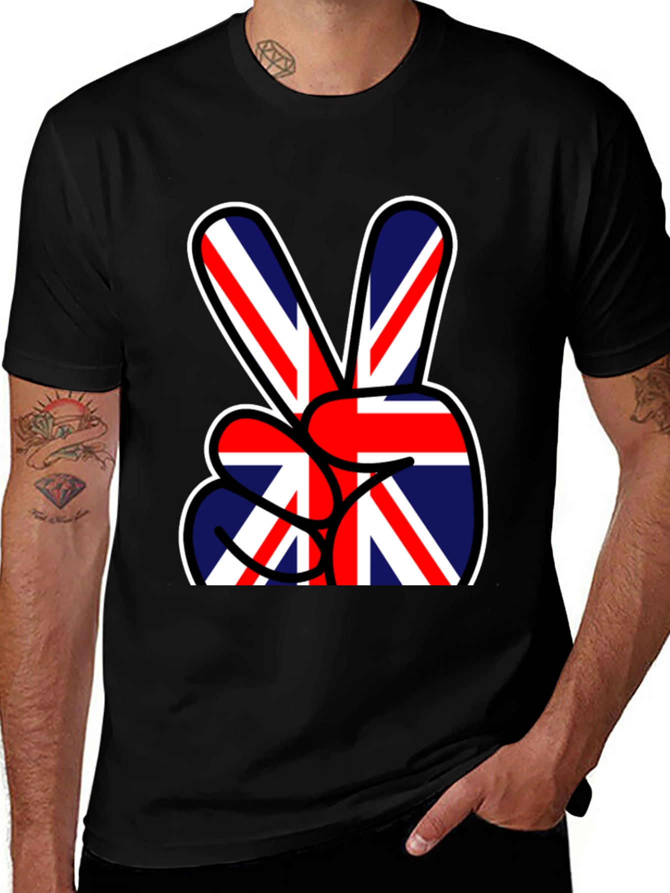 Union Jack Peace Sign T-Shirt