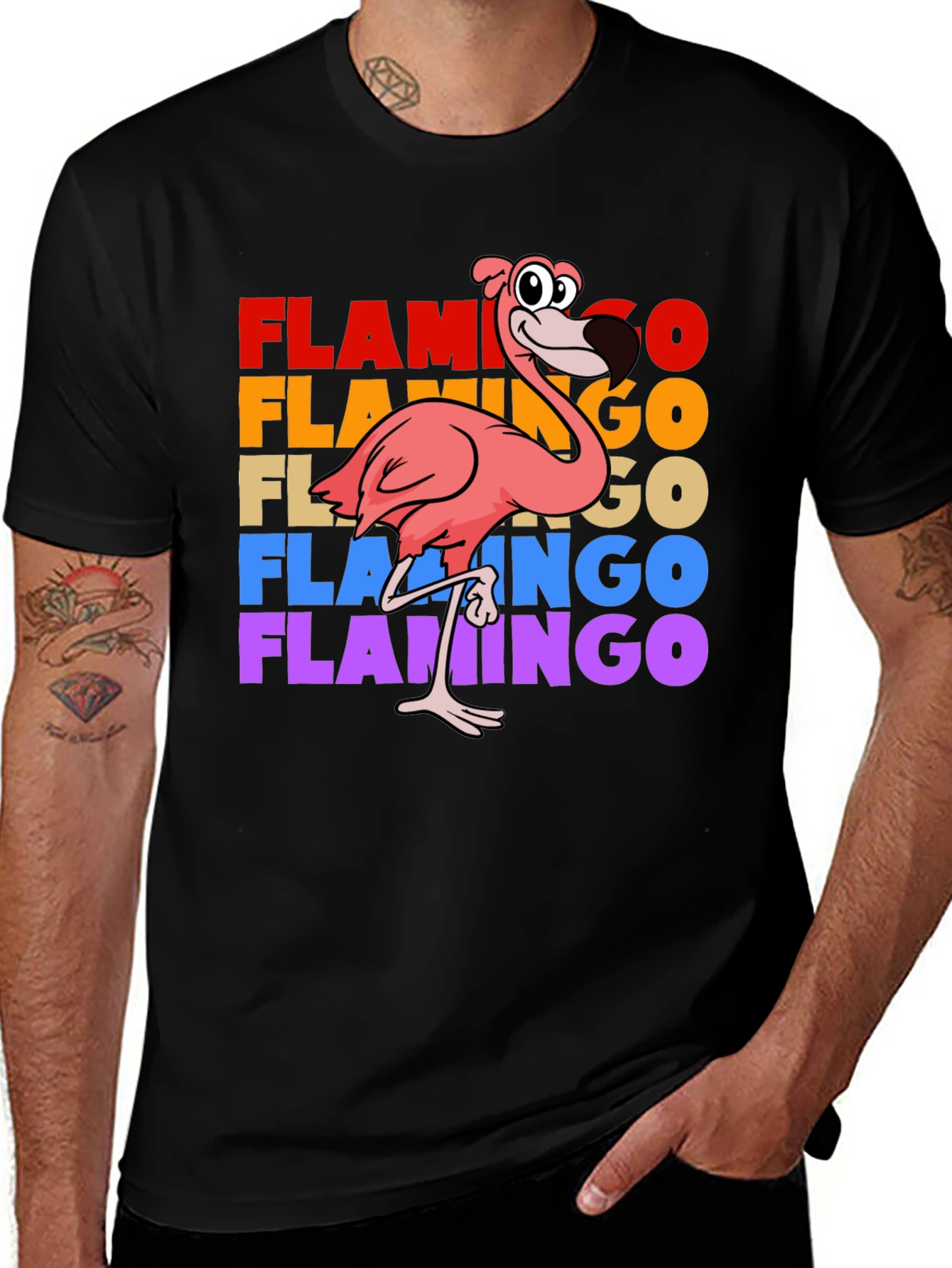 Variant 25 of Retro Flamingo Graphic T-Shirt