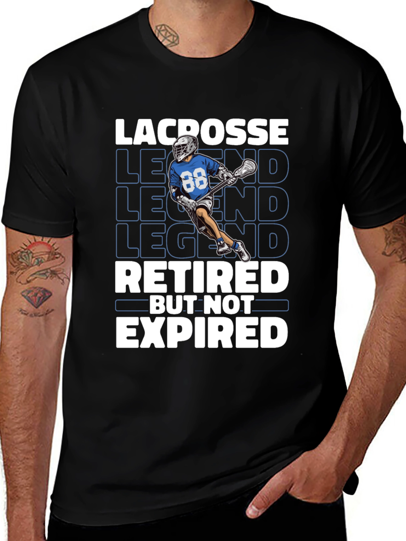 Variant 2 of Lacrosse Legend Retired Graphic Tee