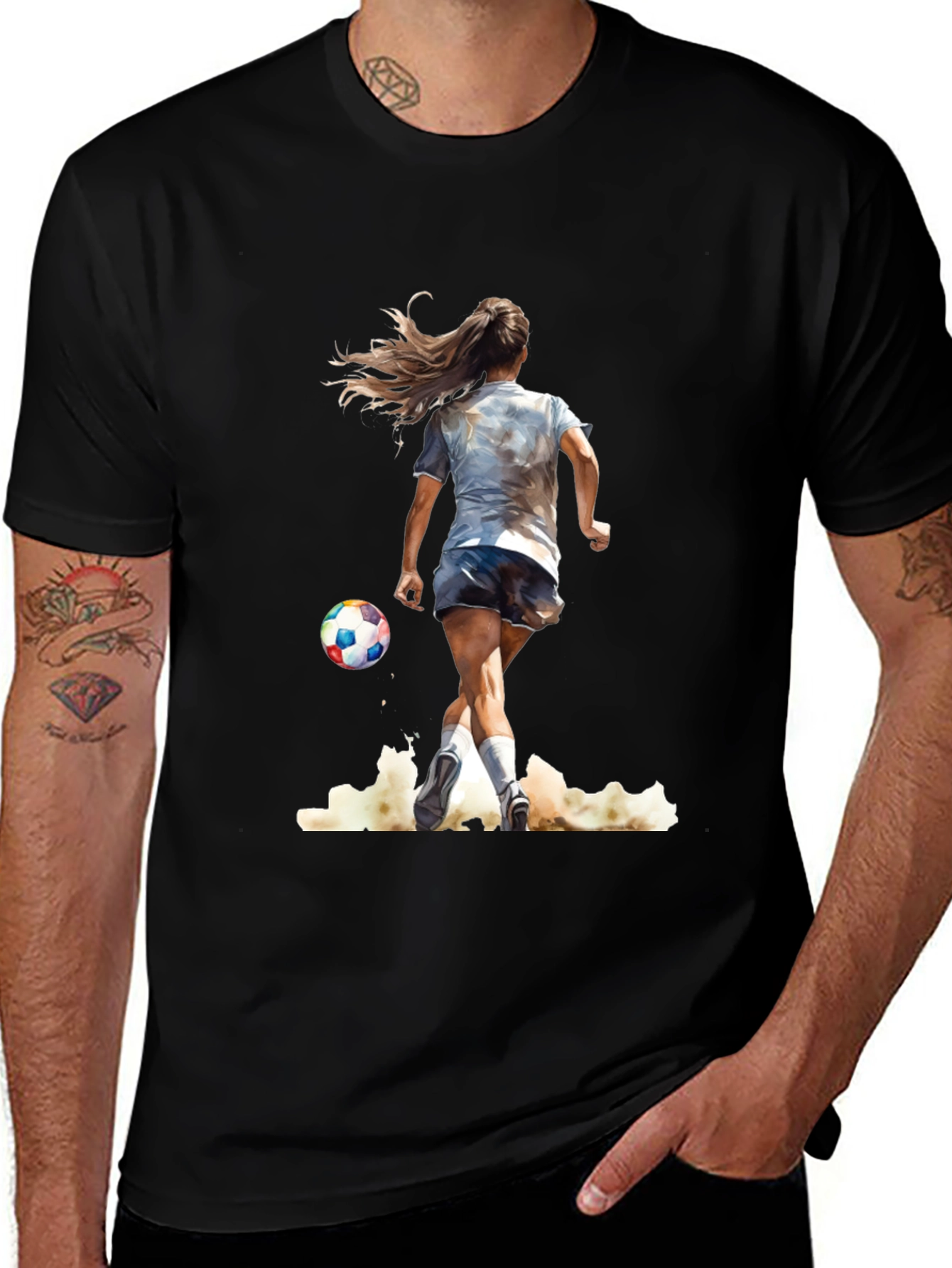 Soccer Girl Graphic Tee - Stylish Sportswear