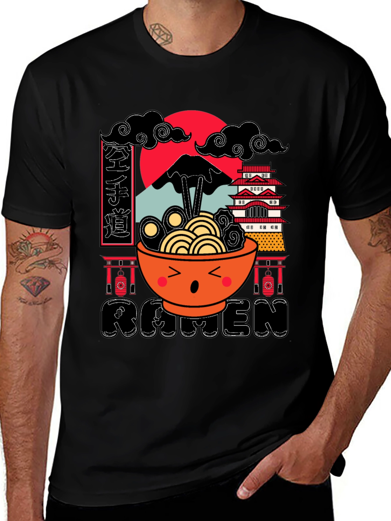 Ramen Graphic Tee - Japanese Noodle Bowl T-Shirt