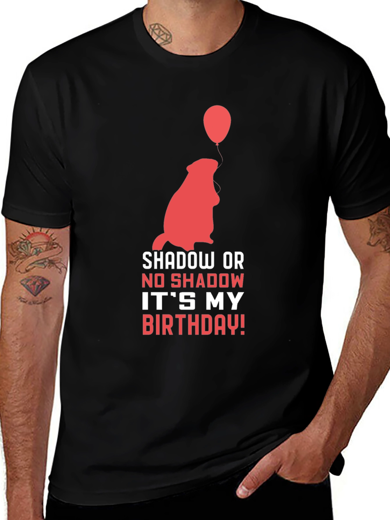 Variant 17 of Groundhog Birthday T-Shirt - Shadow or No Shadow