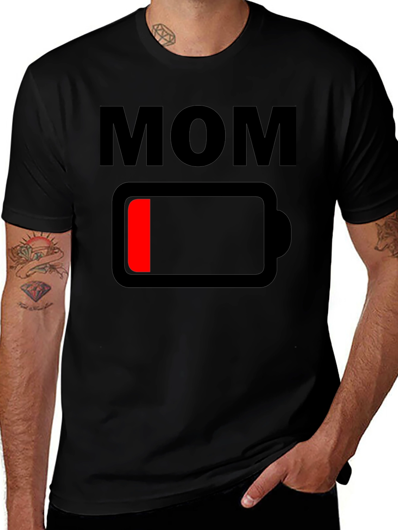 Variant 25 of Low Battery Mom Graphic Tee