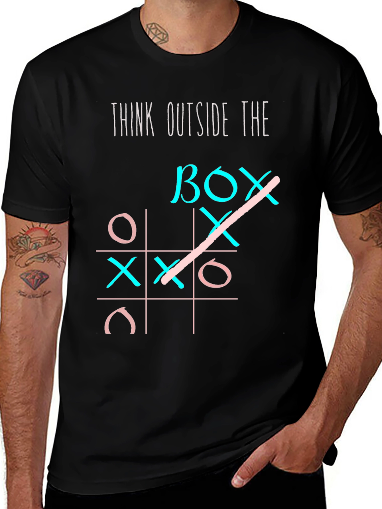 Variant 29 of Think Outside the Box Graphic Tee