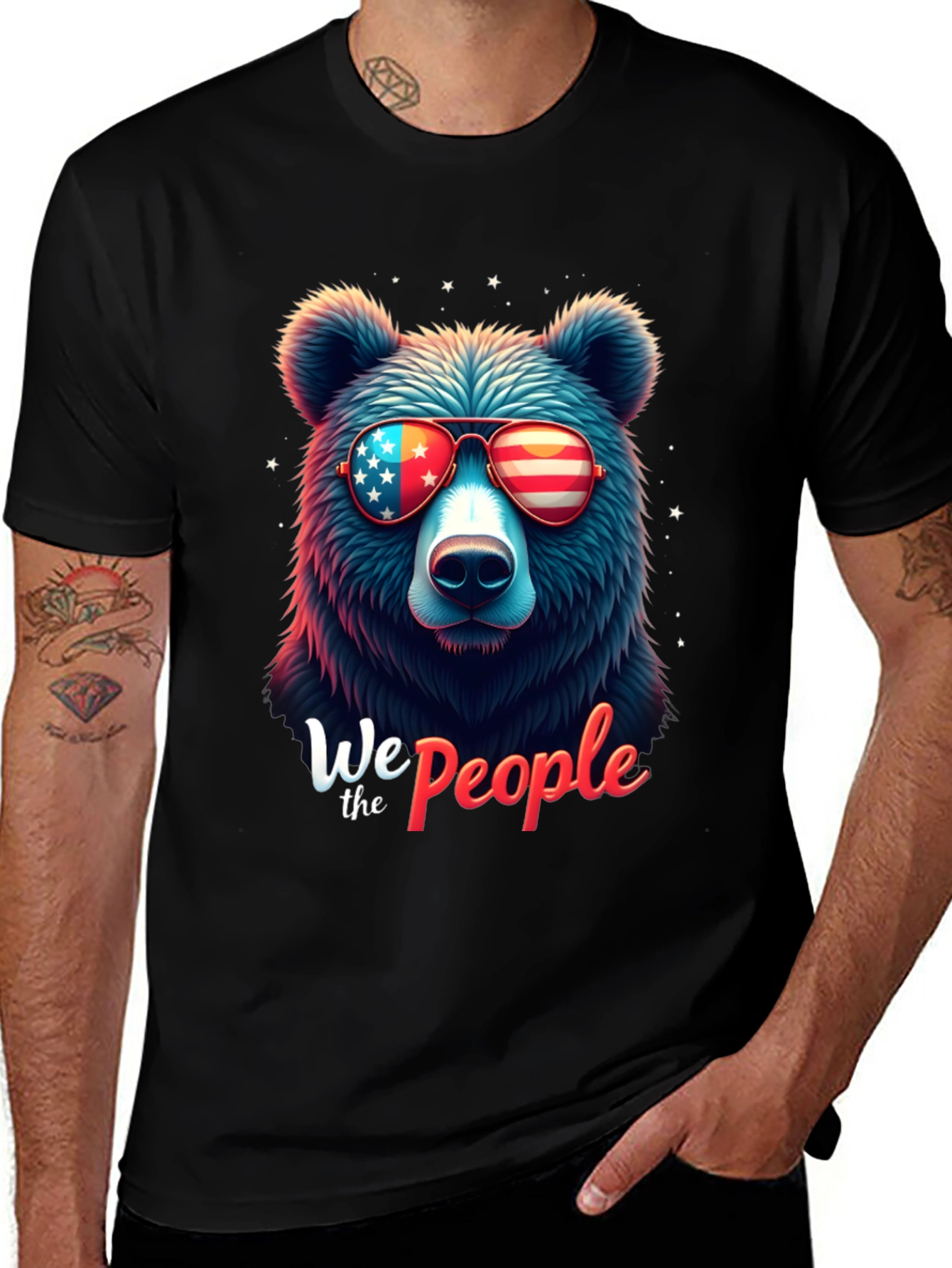 Patriotic Bear "We the People" T-Shirt