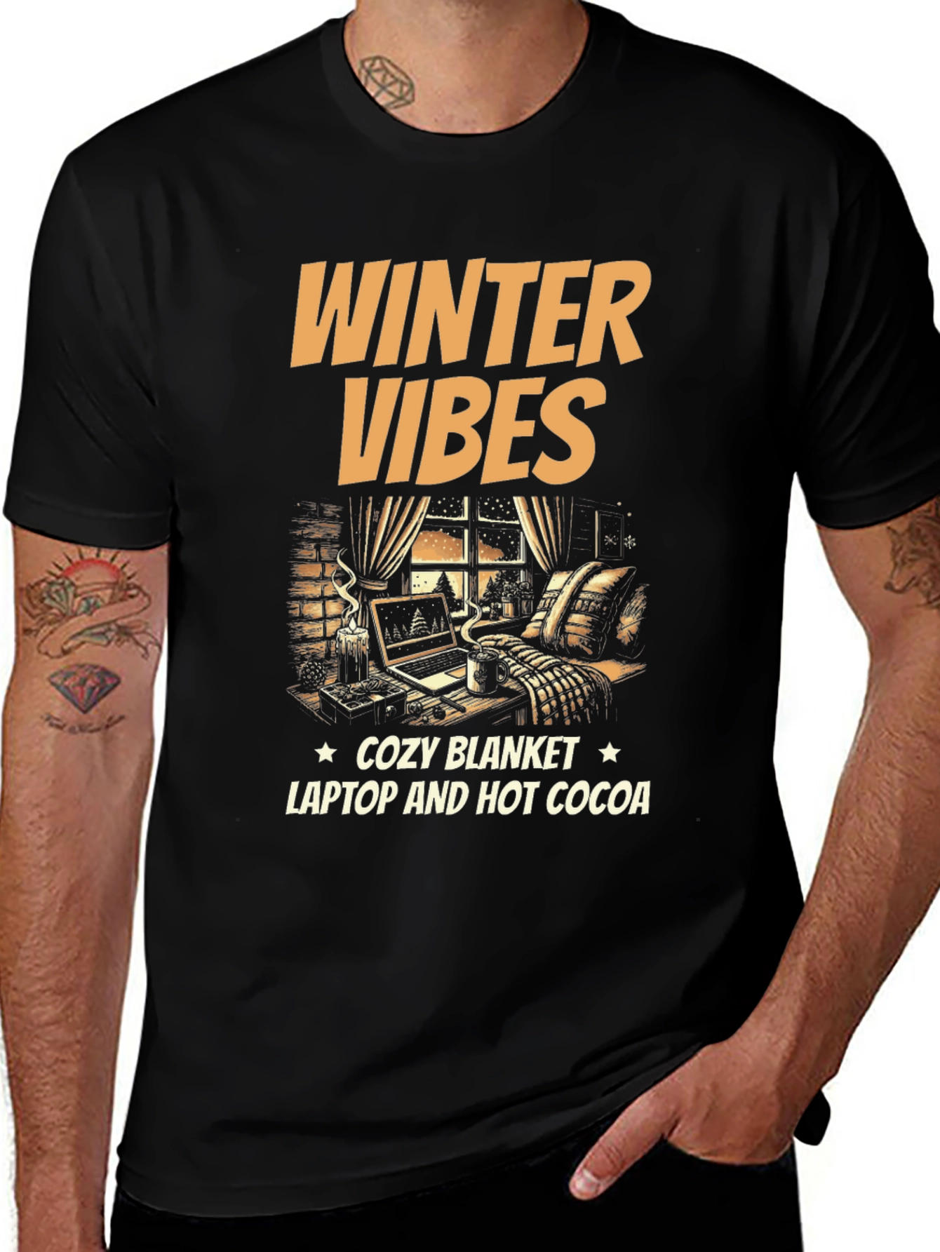 Variant 21 of Winter Vibes Cozy T-Shirt