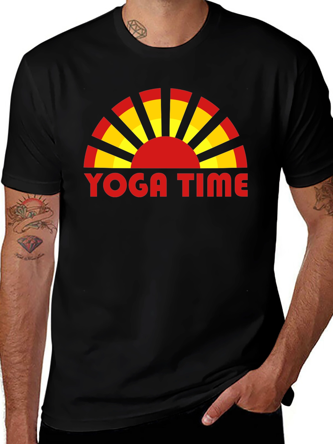 Variant 12 of Yoga Time Graphic Tee - Zen Style