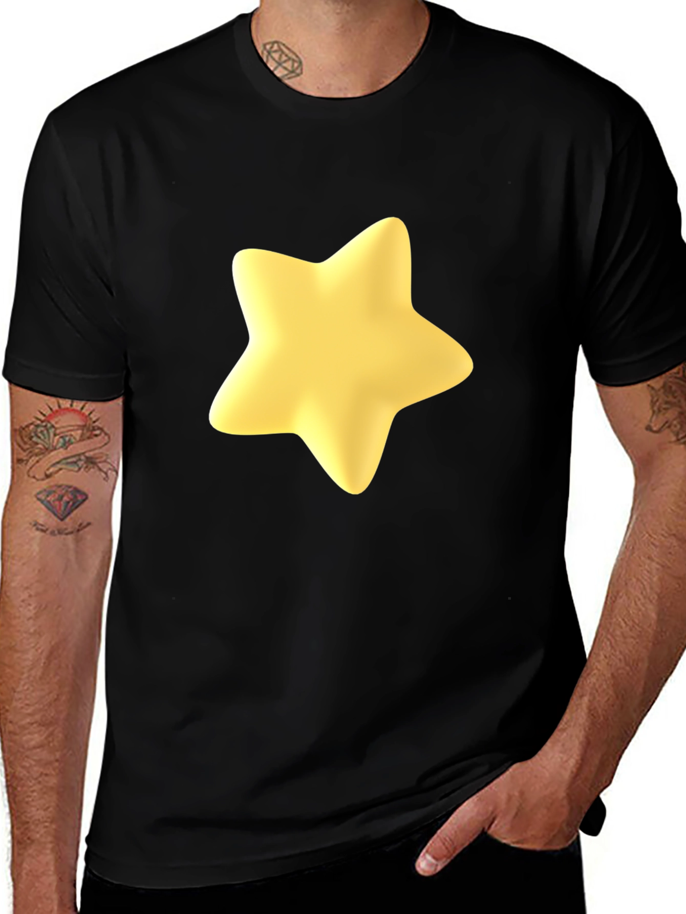 Variant 11 of Star Graphic Black Tee