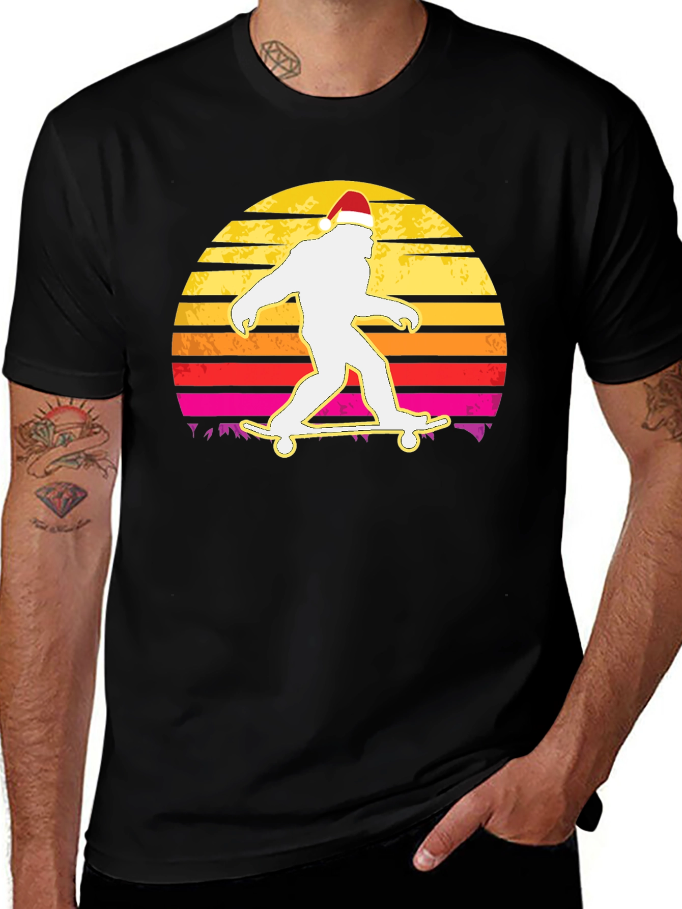 Variant 26 of Skateboarding Bigfoot T-Shirt