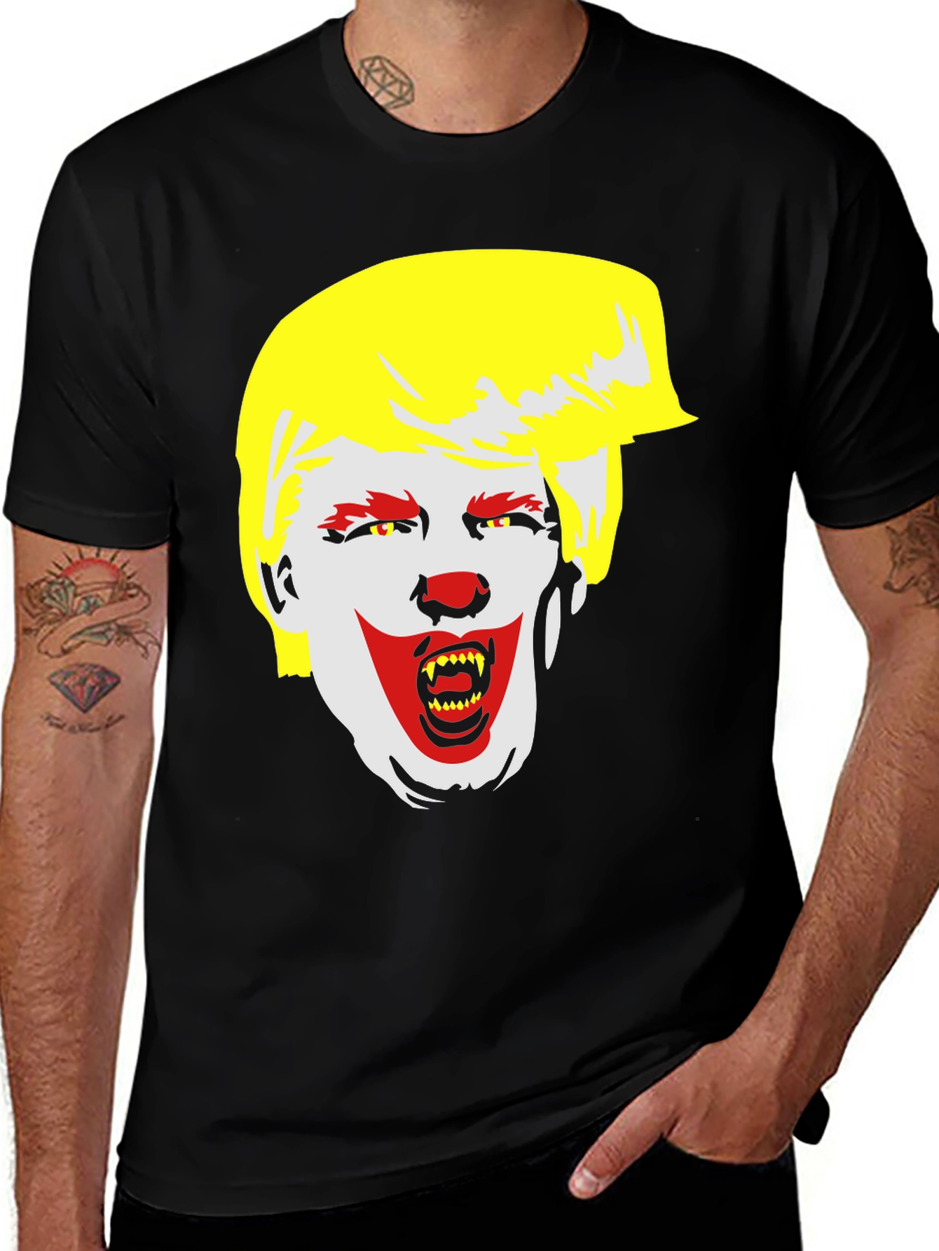 Variant 2 of Clown Trump Graphic Tee - Political Satire T-Shirt