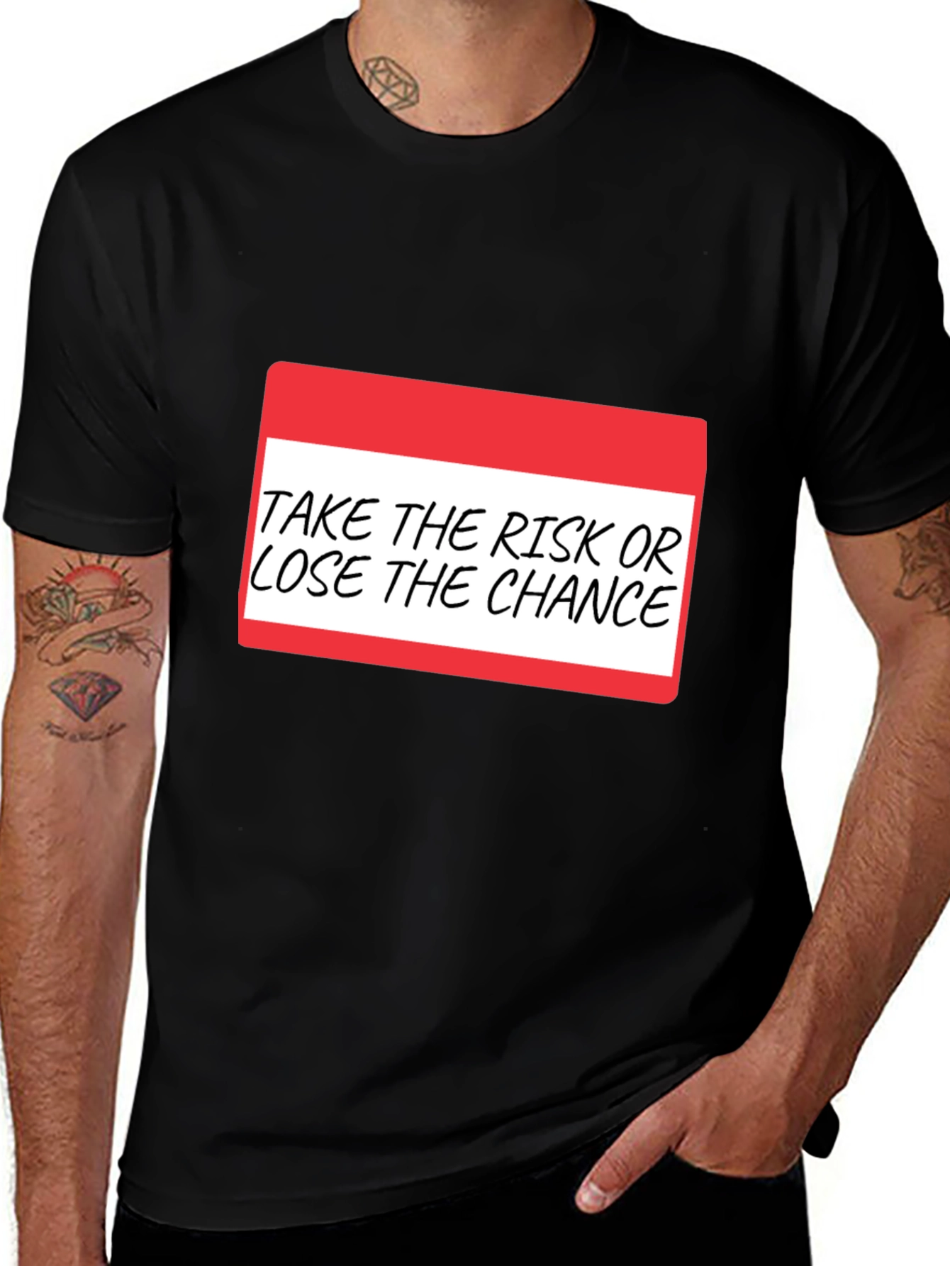 Variant 11 of Risk Taker Graphic Tee - Motivational T-Shirt