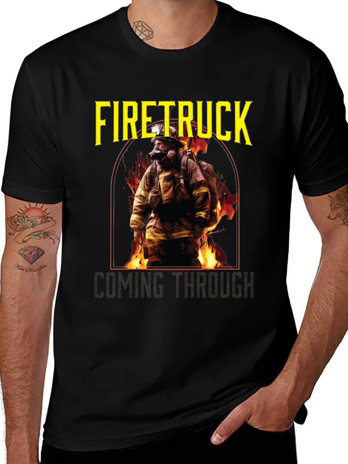 Variant 20 of Firetruck Coming Through T-Shirt