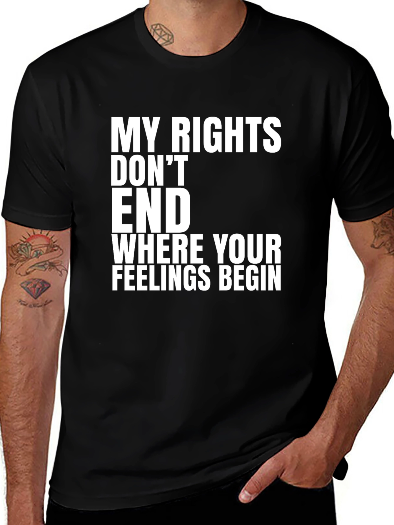 Variant 26 of My Rights Don't End Graphic T-Shirt
