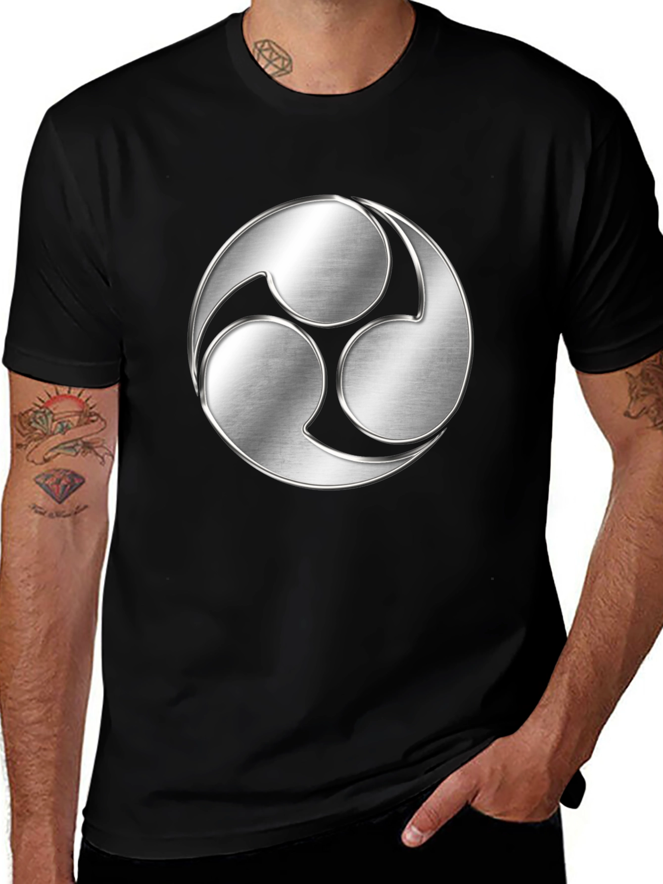 Variant 19 of Tomoe Symbol Graphic T-Shirt - Modern Design