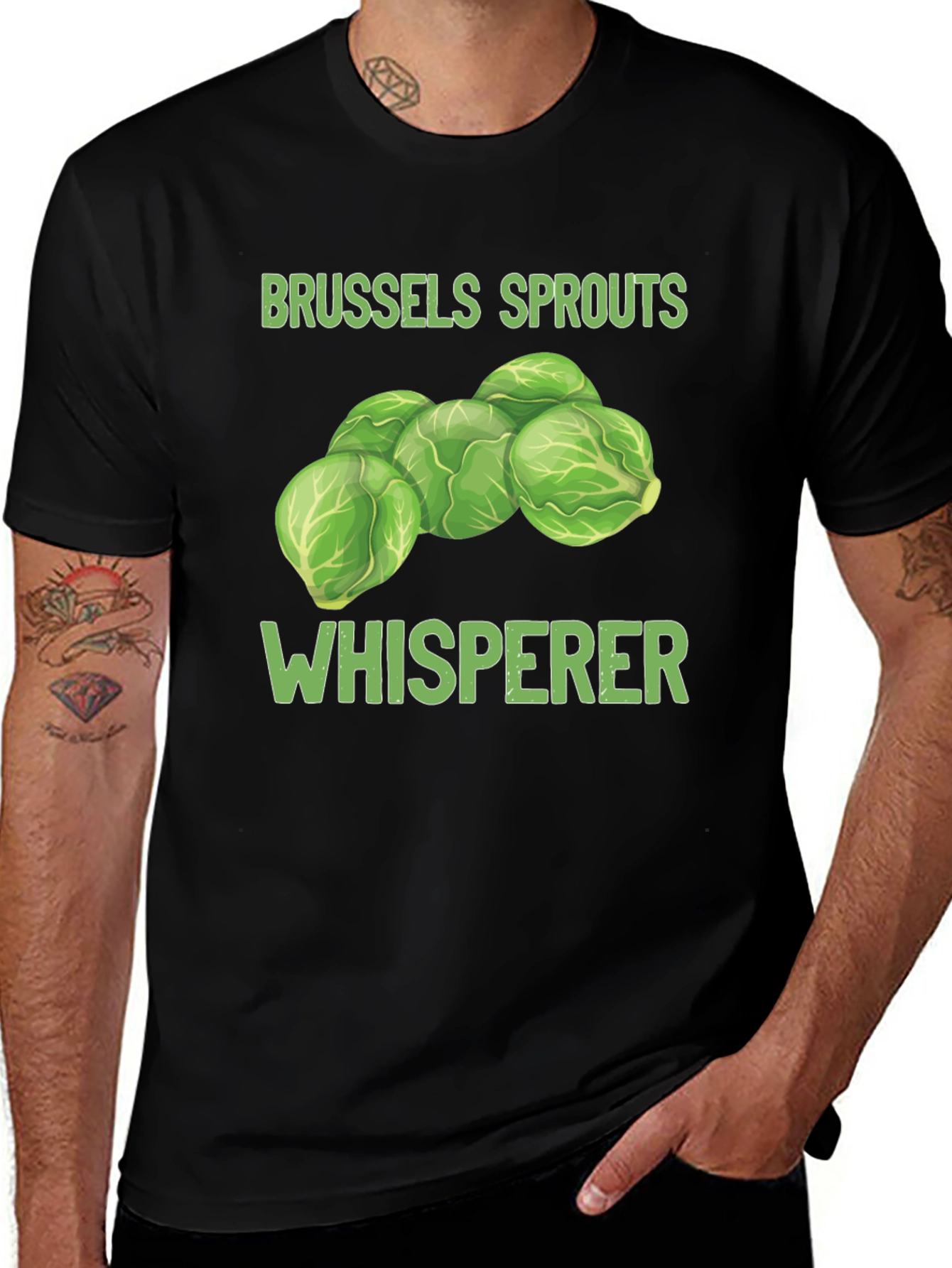 Variant 7 of Brussels Sprouts Whisperer Graphic T-Shirt