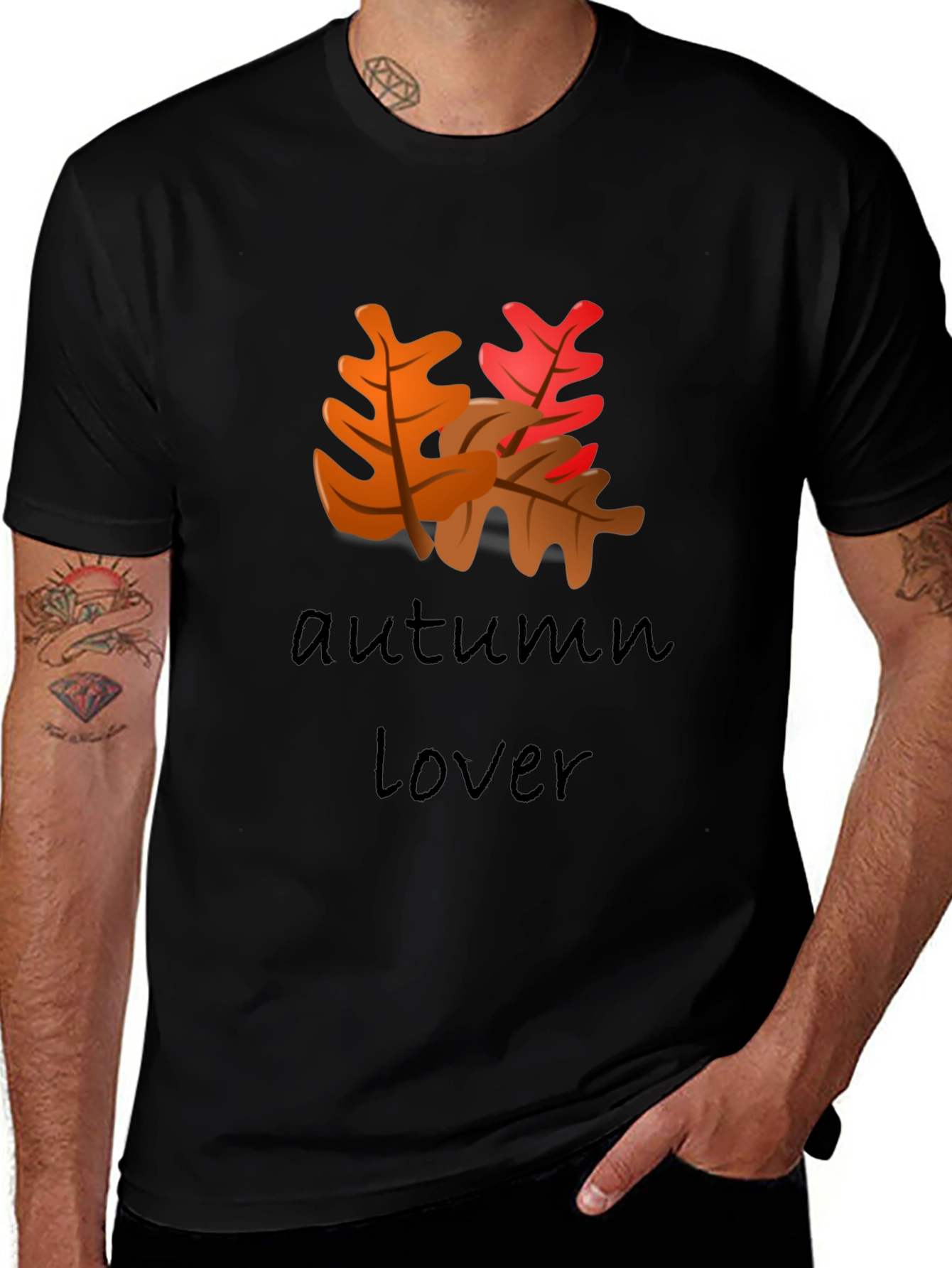 Variant 16 of Autumn Lover Black T-Shirt