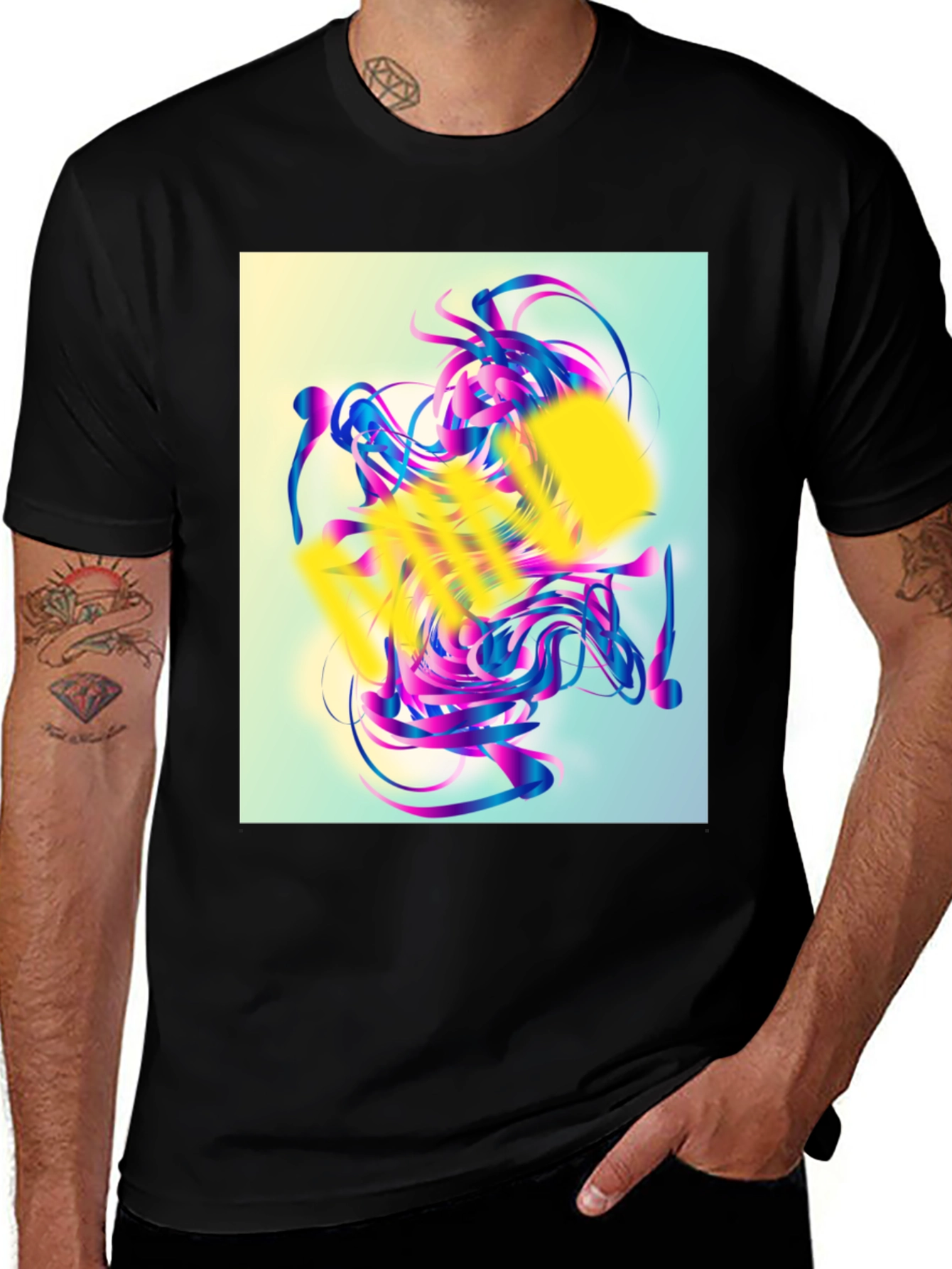 Variant 10 of Abstract Art Graphic T-Shirt