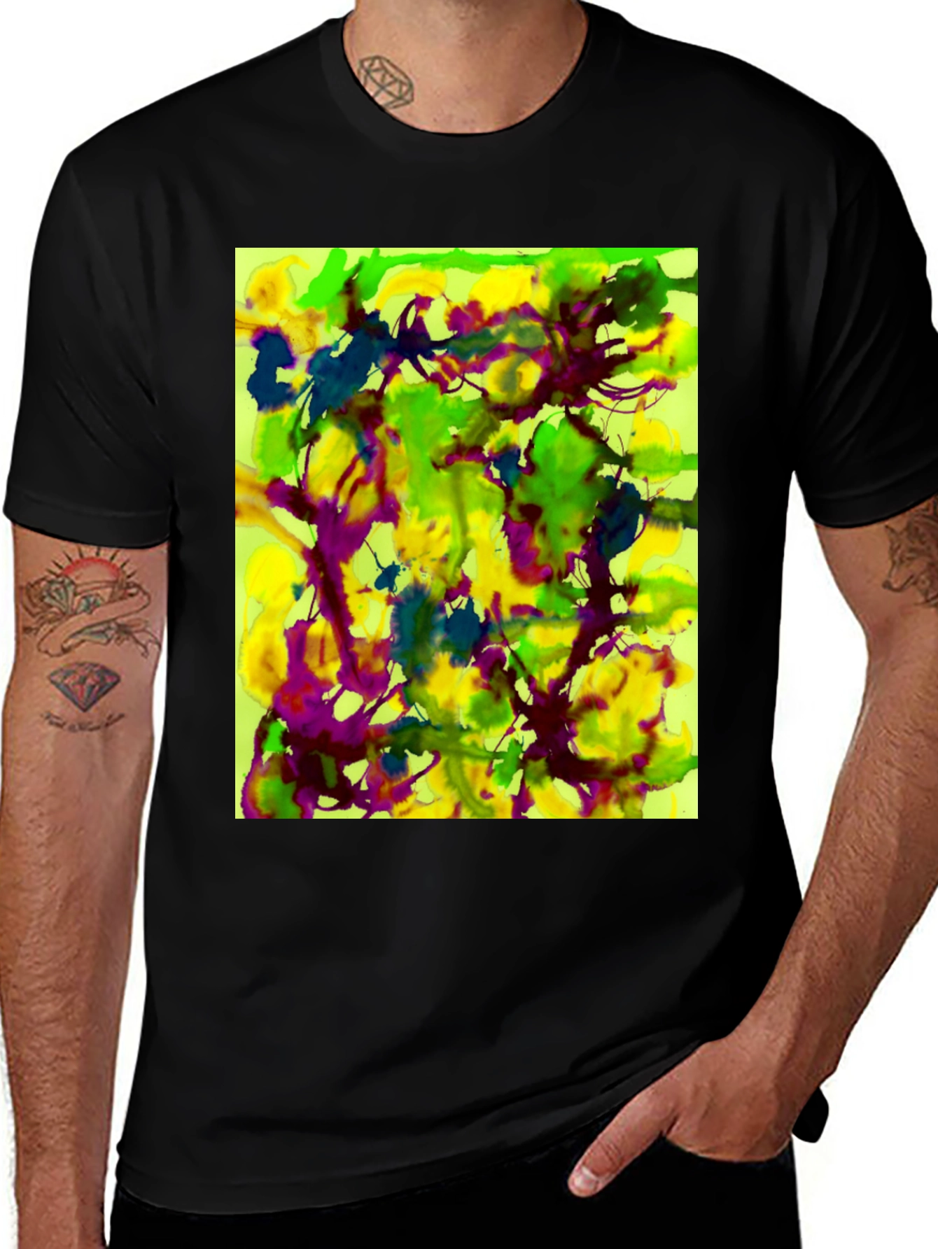Variant 7 of Abstract Art Print T-Shirt - Bold and Unique Style