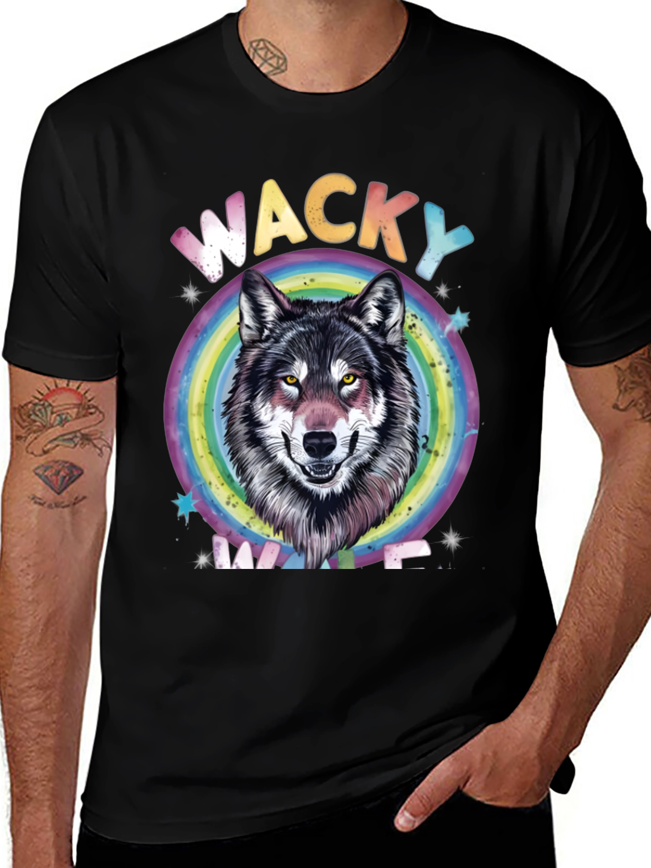 Variant 20 of Wacky Wolf Graphic T-Shirt