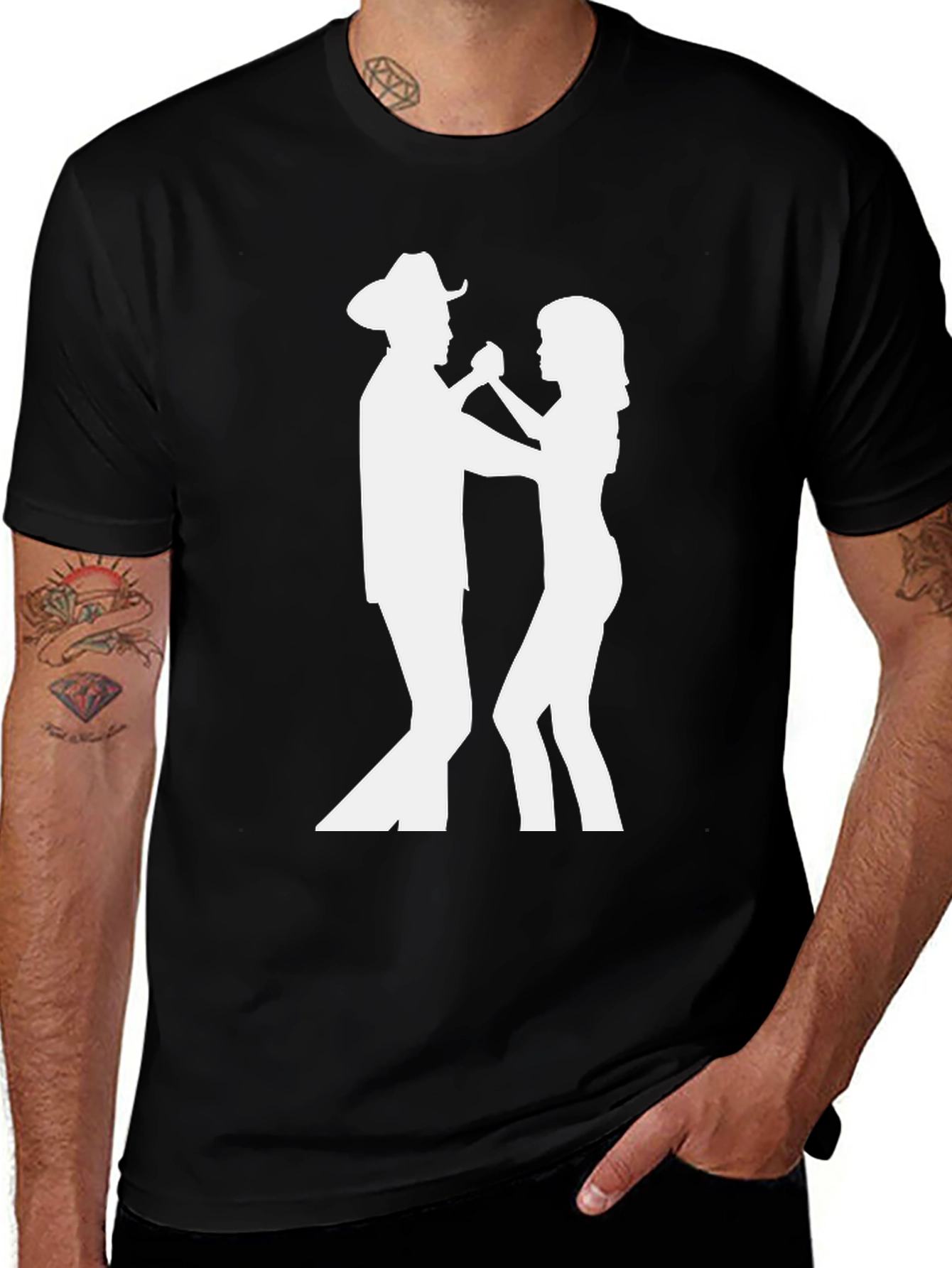 Variant 16 of Country Dancing T-Shirt - Cowboy & Partner Graphic Tee