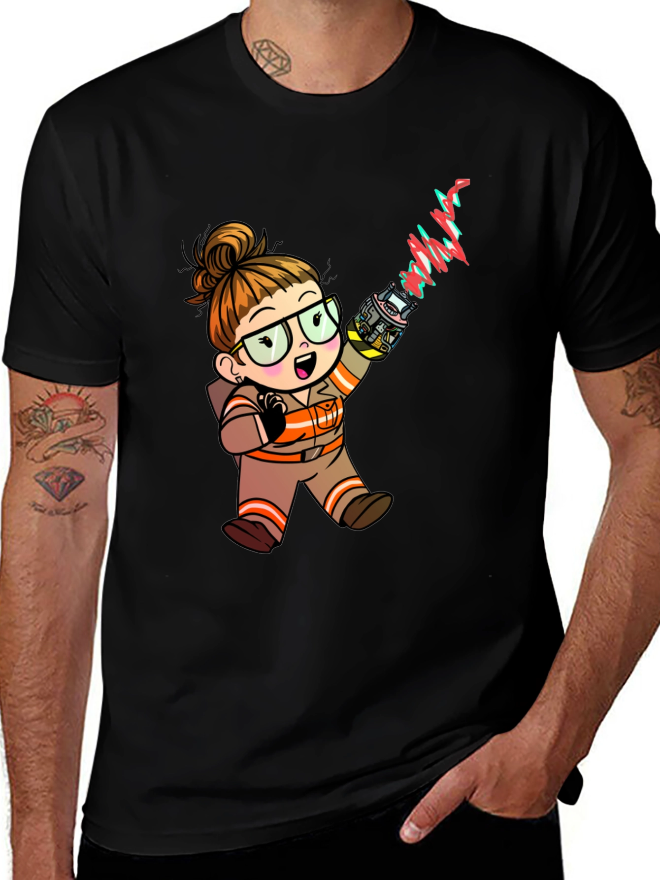 Variant 8 of Ghostbuster Cartoon T-Shirt