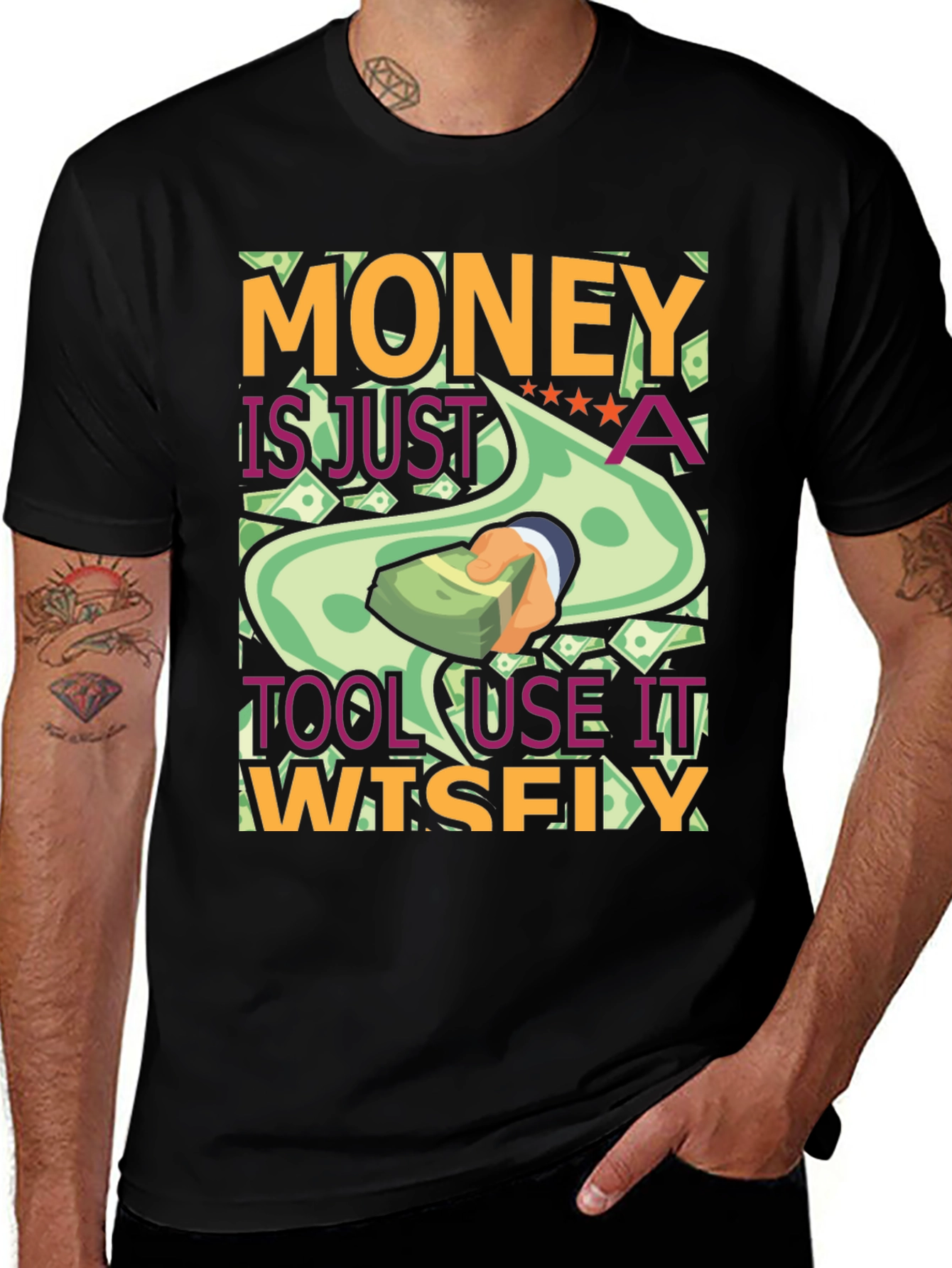 Variant 21 of Money is Just a Tool T-Shirt